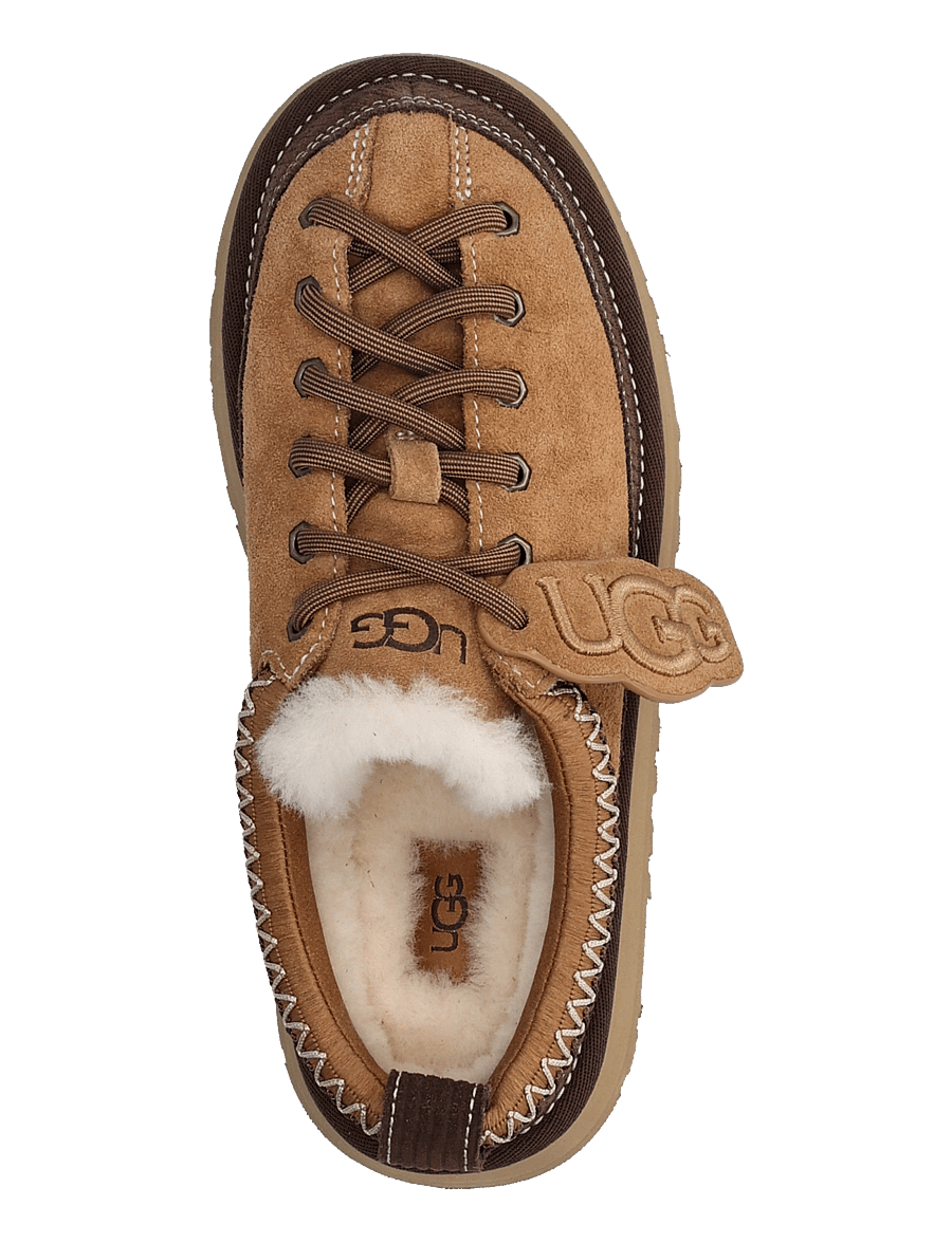 UGG - W Heritage Lace-Up Slipper - teddy-stiefel - chestnut - 3
