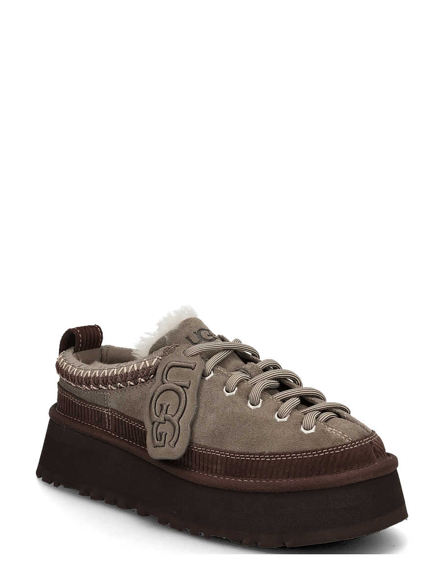 UGG - W Heritage Lace-Up Slipper - teddy-saapad - dried oregano - 0