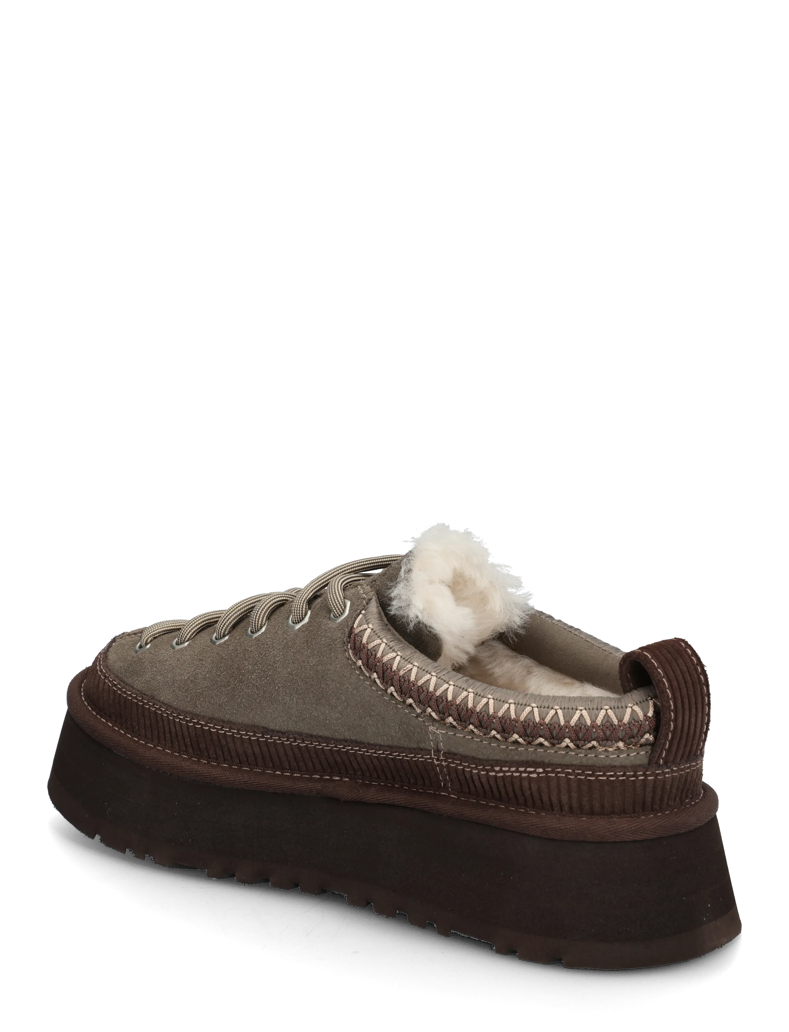 UGG - W Heritage Lace-Up Slipper - teddy-stiefel - dried oregano - 1