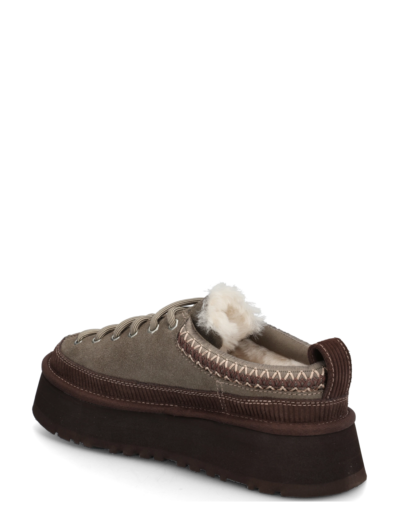 UGG - W Heritage Lace-Up Slipper - teddy-stiefel - dried oregano - 1