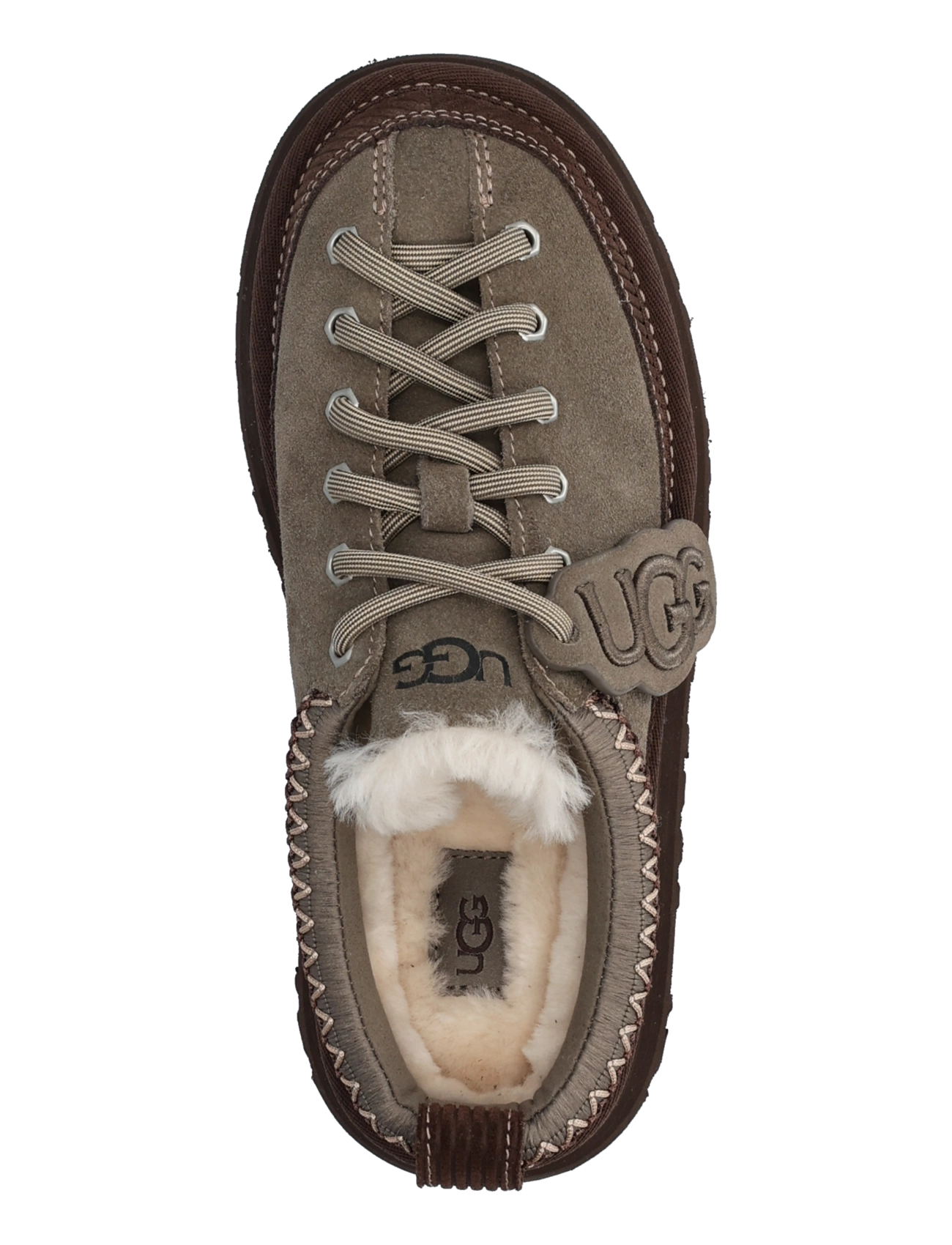 UGG - W Heritage Lace-Up Slipper - teddy-stiefel - dried oregano - 3