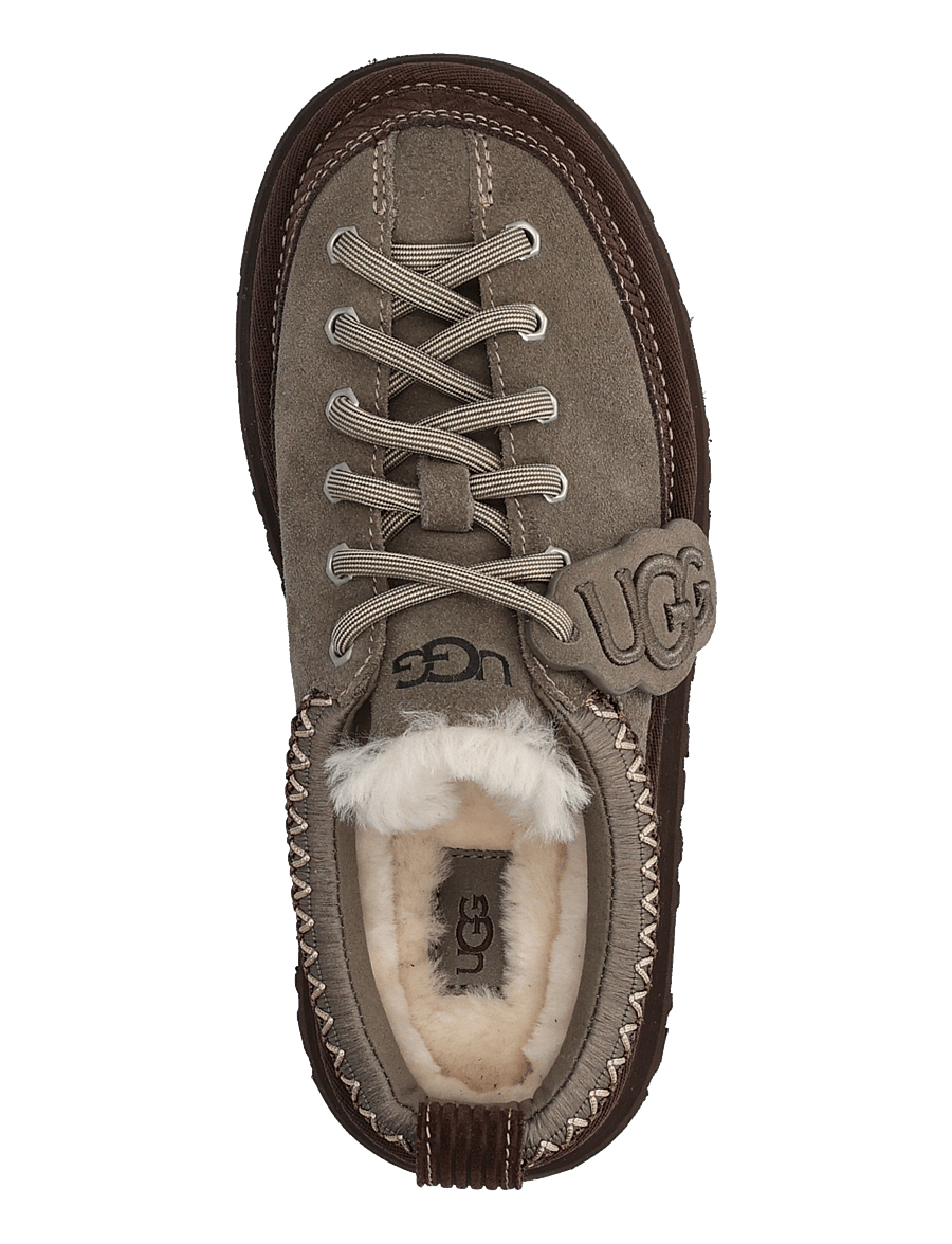 UGG - W Heritage Lace-Up Slipper - teddy-saapad - dried oregano - 3