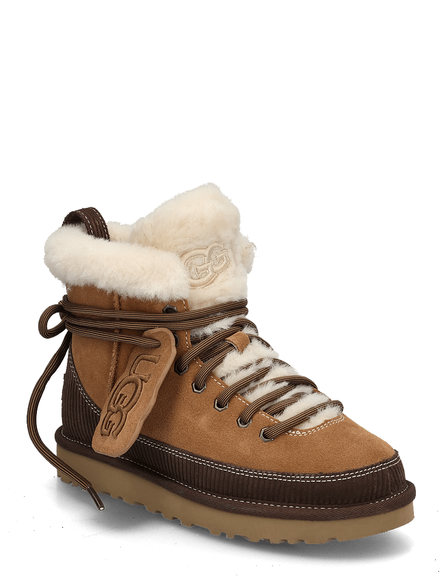 UGG - W Classic Heritage Lace-Up - snørestøvler - chestnut - 0