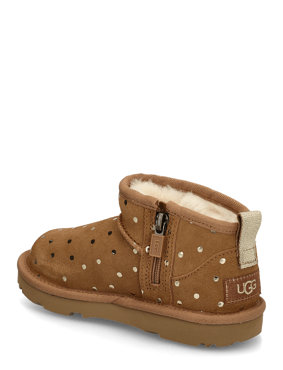 UGG - T Classic Ultra Mini Shiny Dots - vinterstövlar - chestnut - 1