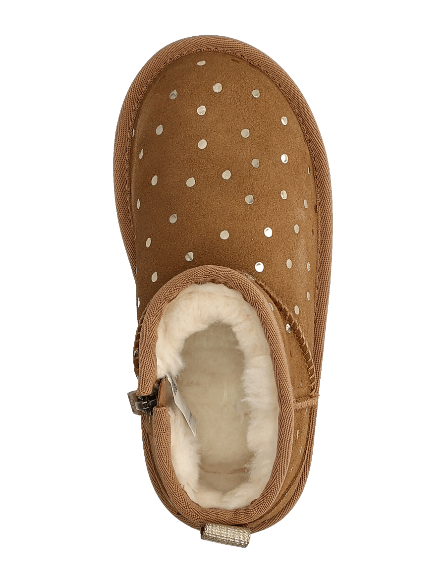 UGG - T Classic Ultra Mini Shiny Dots - vinterstövlar - chestnut - 3
