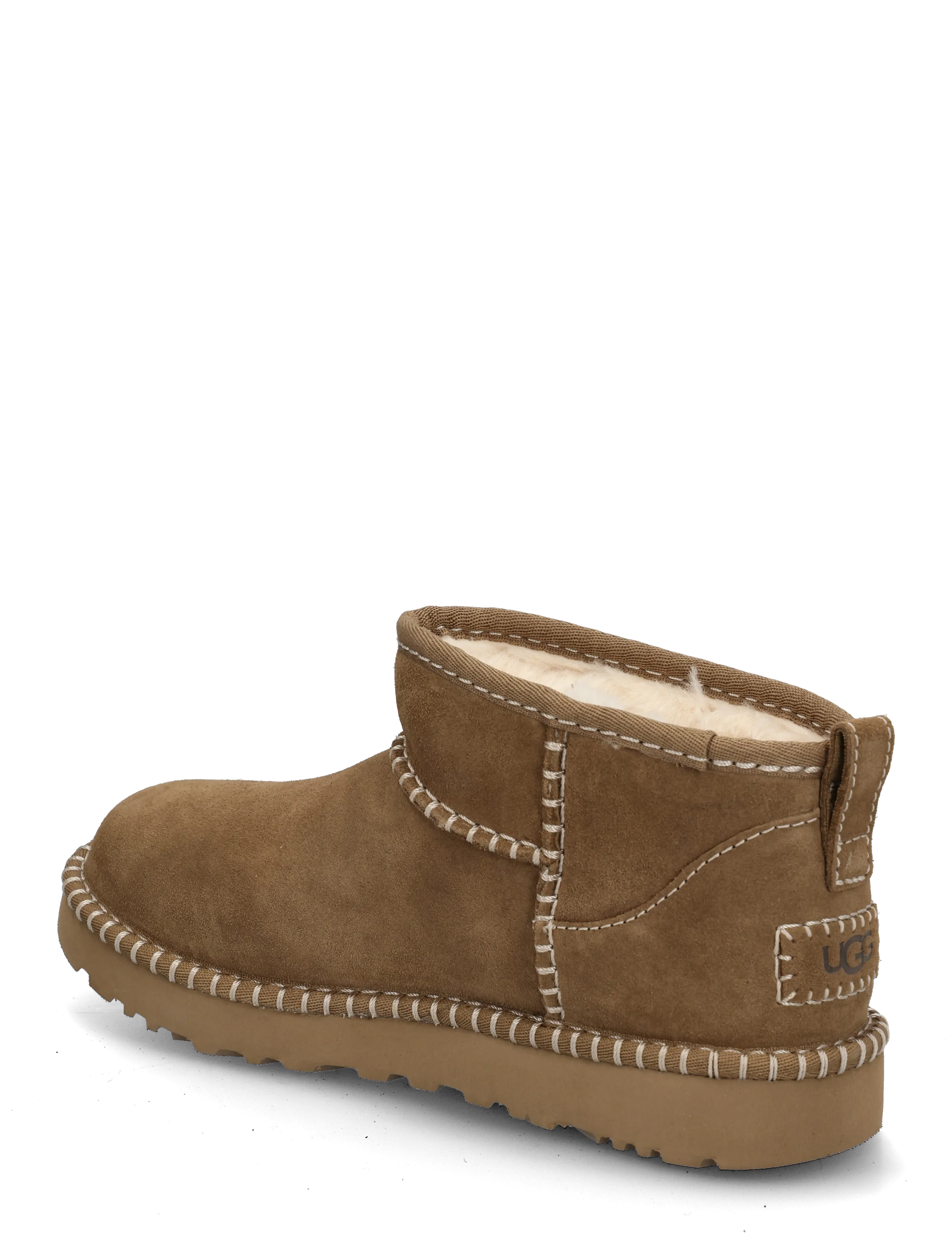 UGG - W Classic Ultra Mini Botanic - teddy boots - light bronze - 1