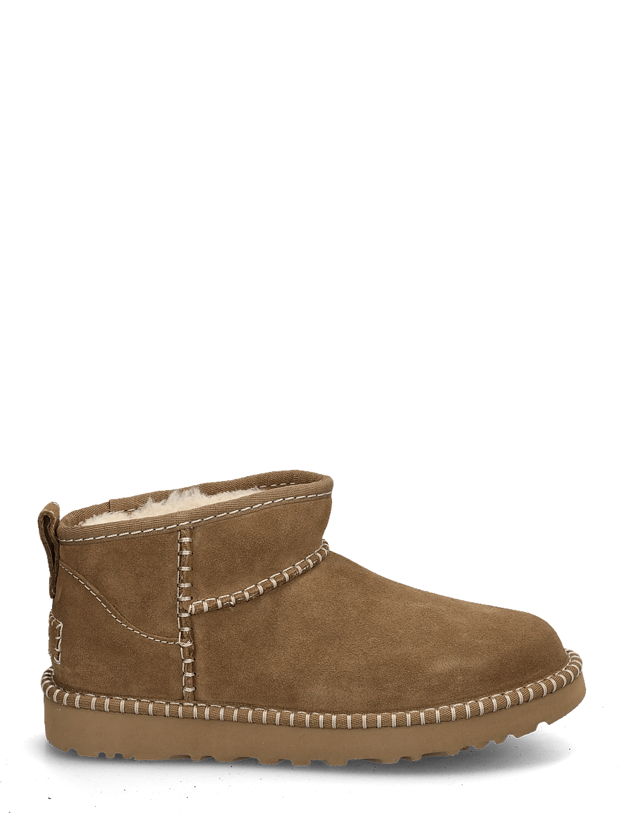 UGG - W Classic Ultra Mini Botanic - teddy boots - light bronze - 2