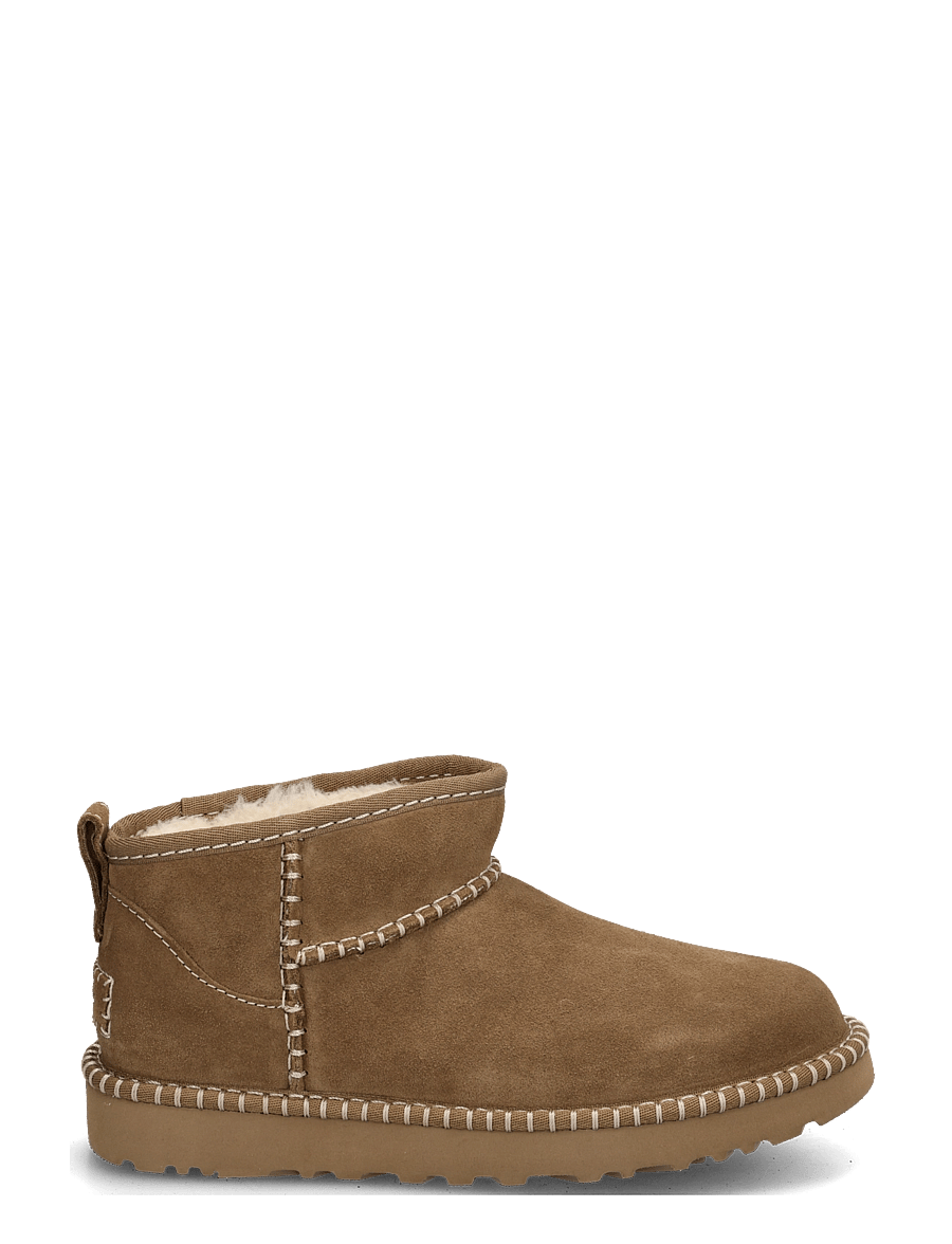 UGG - W Classic Ultra Mini Botanic - teddy boots - light bronze - 2