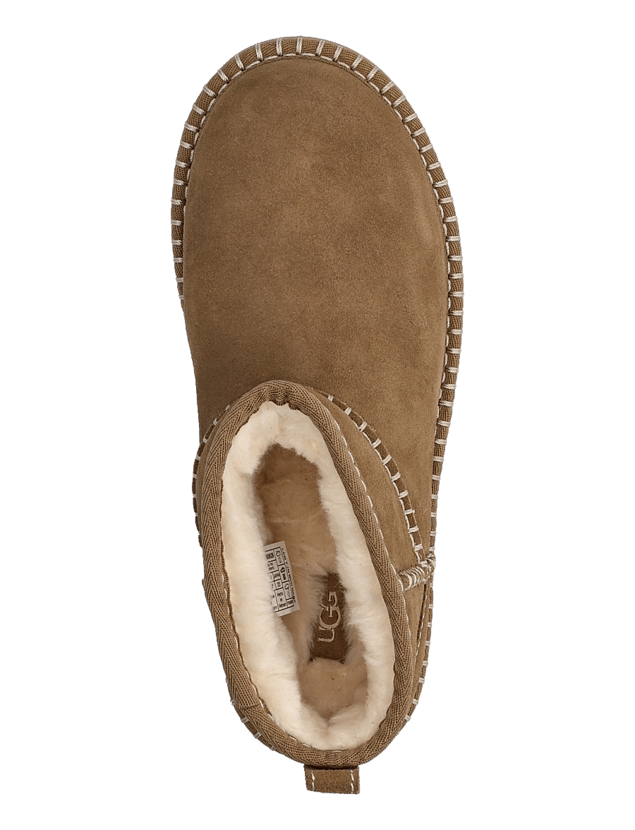 UGG - W Classic Ultra Mini Botanic - teddy boots - light bronze - 3