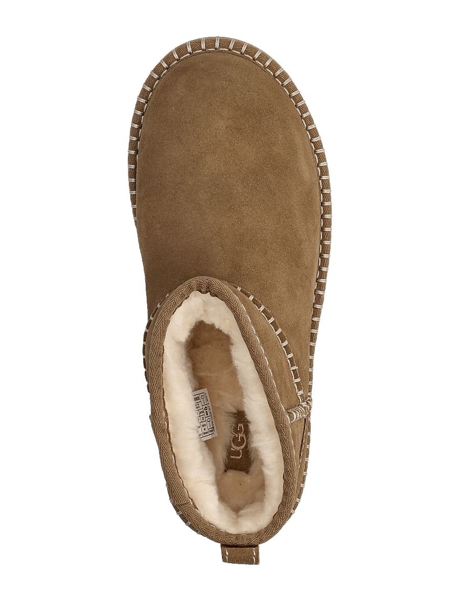UGG - W Classic Ultra Mini Botanic - teddy boots - light bronze - 3