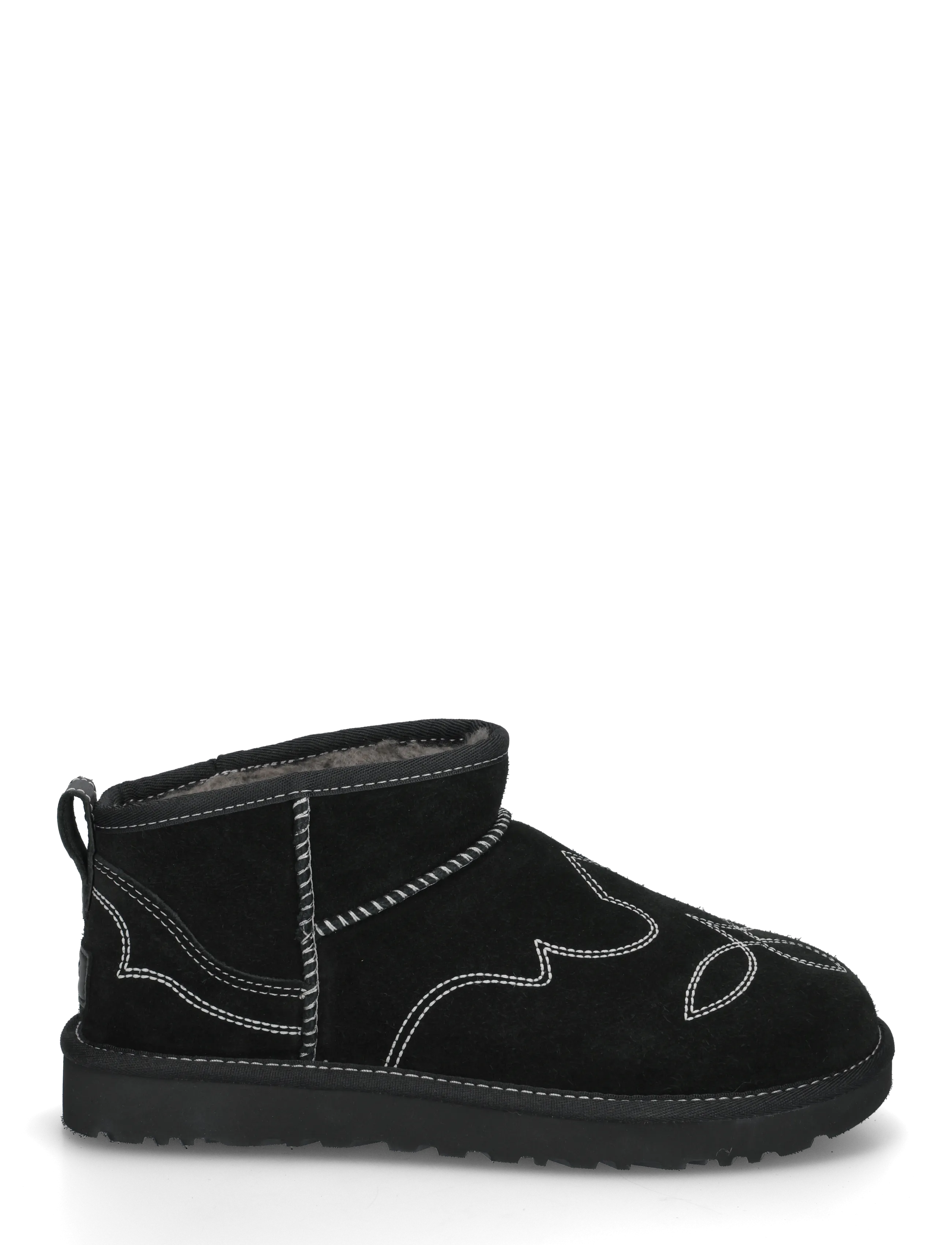 UGG - W Classic Ultra Mini Western - teddy boots - black - 2