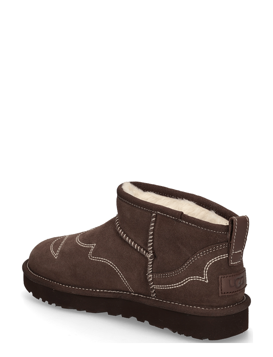 UGG - W Classic Ultra Mini Western - teddy-saapad - burnt cedar - 1