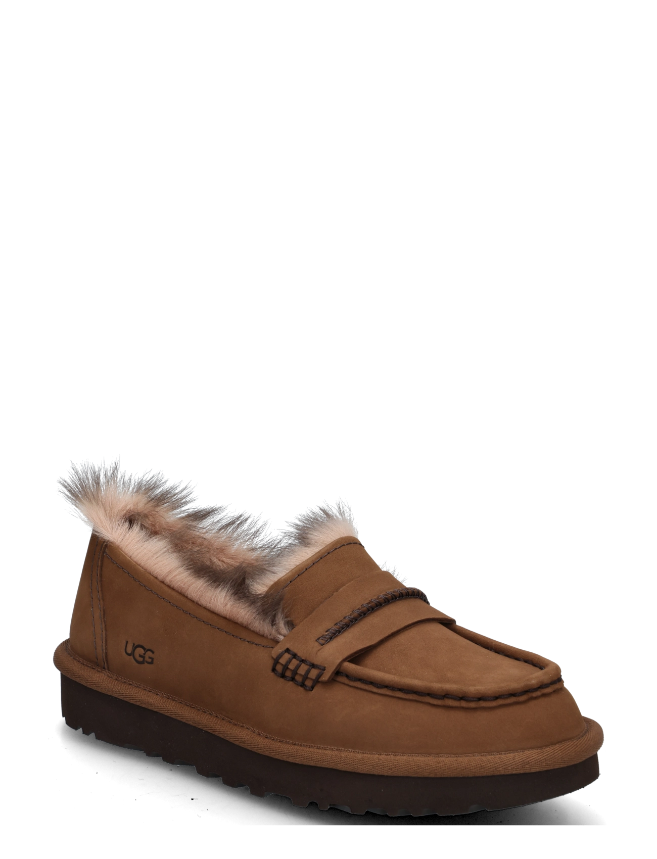 UGG W Ellis Nubuck Loafer - Kollektioner - DARK CHESTNUT / brown