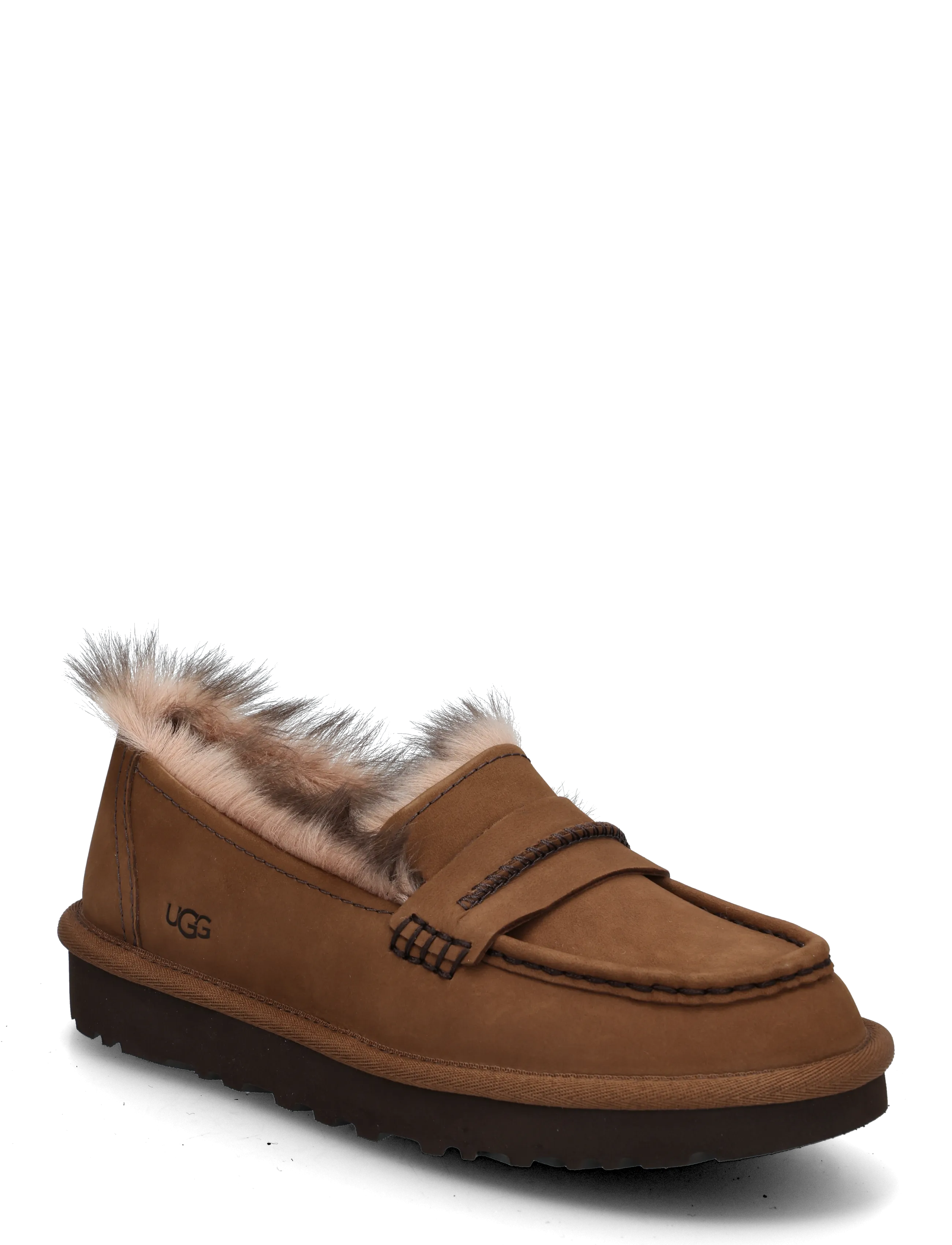 UGG W Ellis Nubuck Loafer - Trendige Schuhe - DARK CHESTNUT / brown