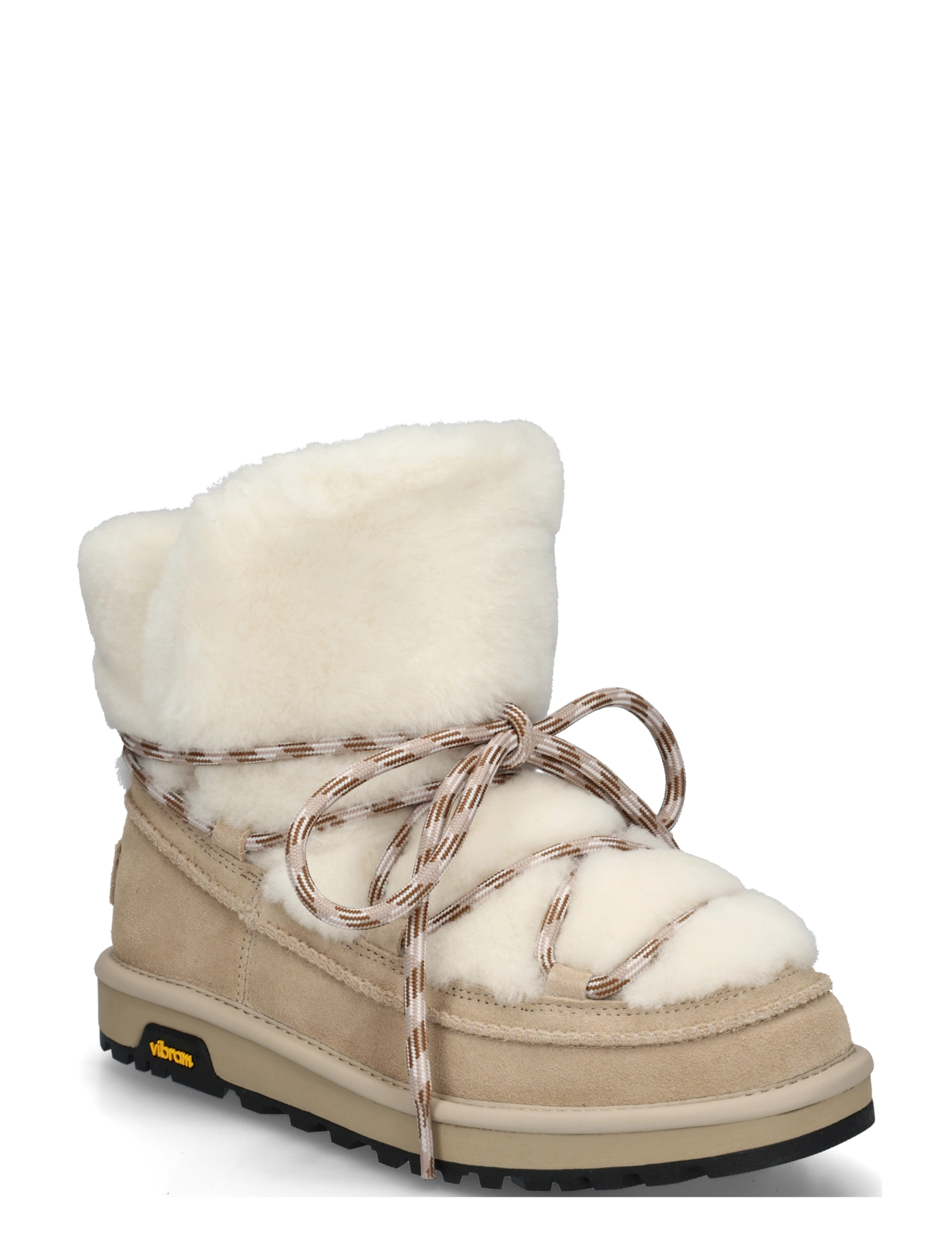 UGG W Classic Tread Fluffed Boot - Vardagsstil - MOONLIGHT / cream