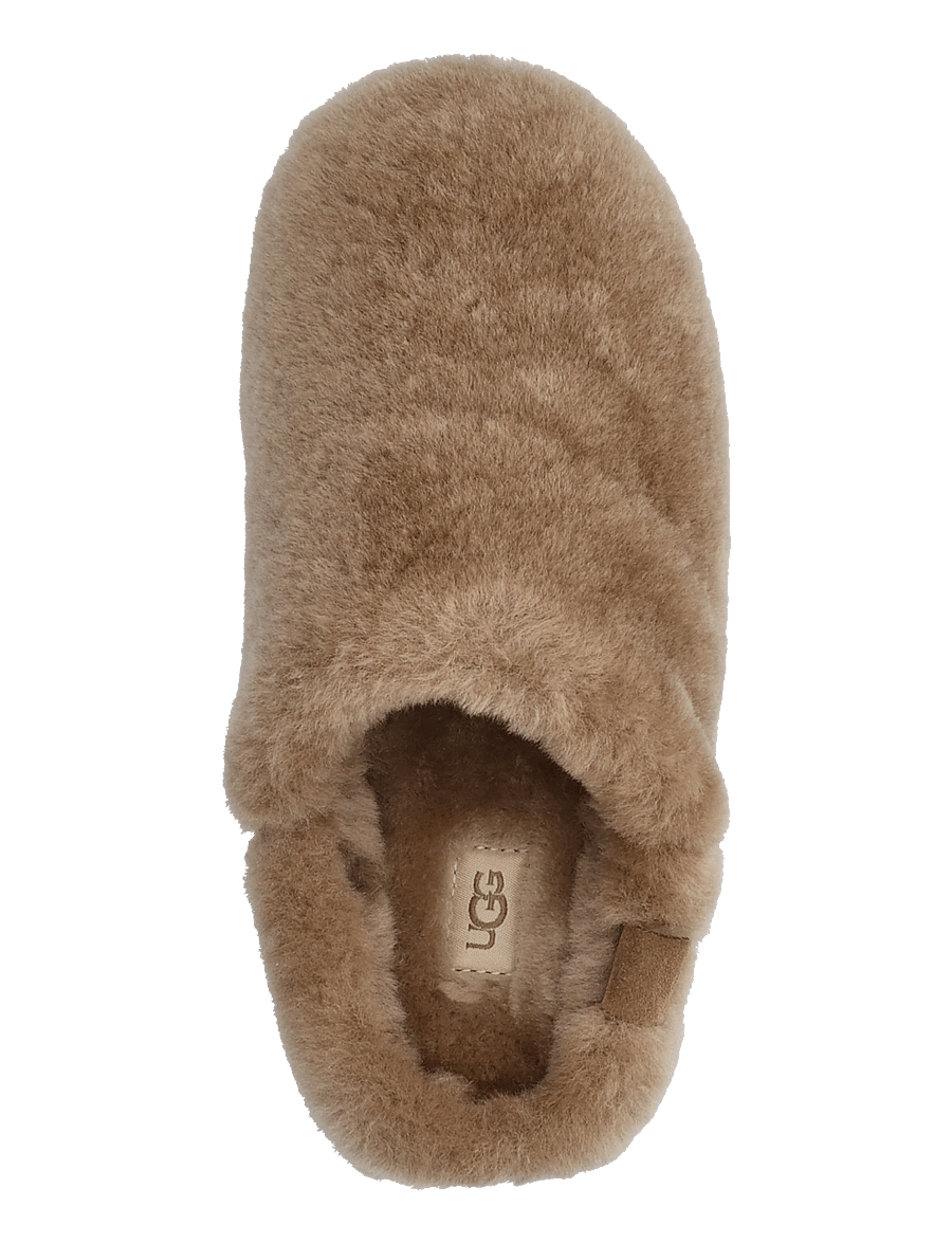 UGG - W Elea Fluffed Slip-On - flat mules - light bronze - 3