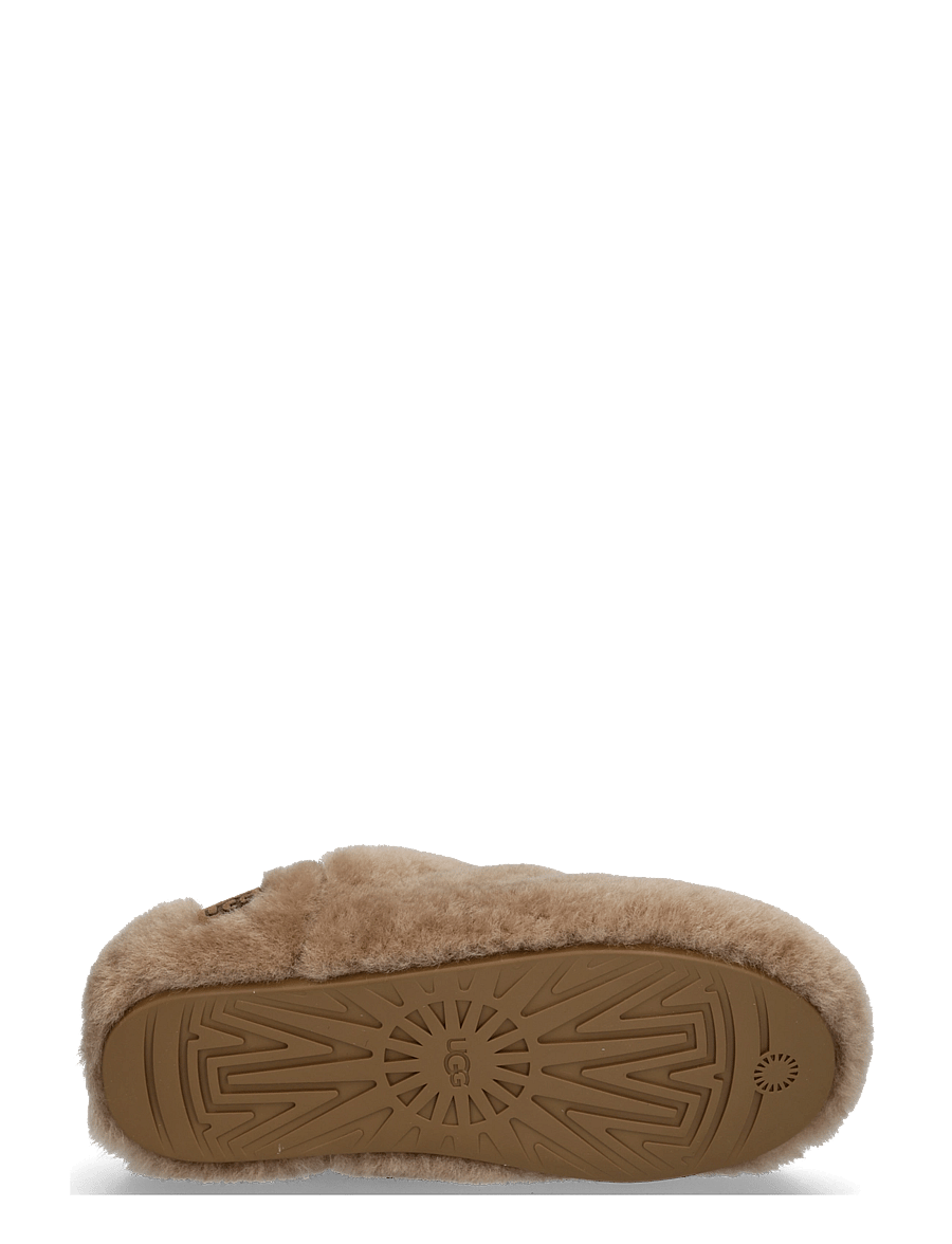 UGG - W Elea Fluffed Slip-On - flat mules - light bronze - 4