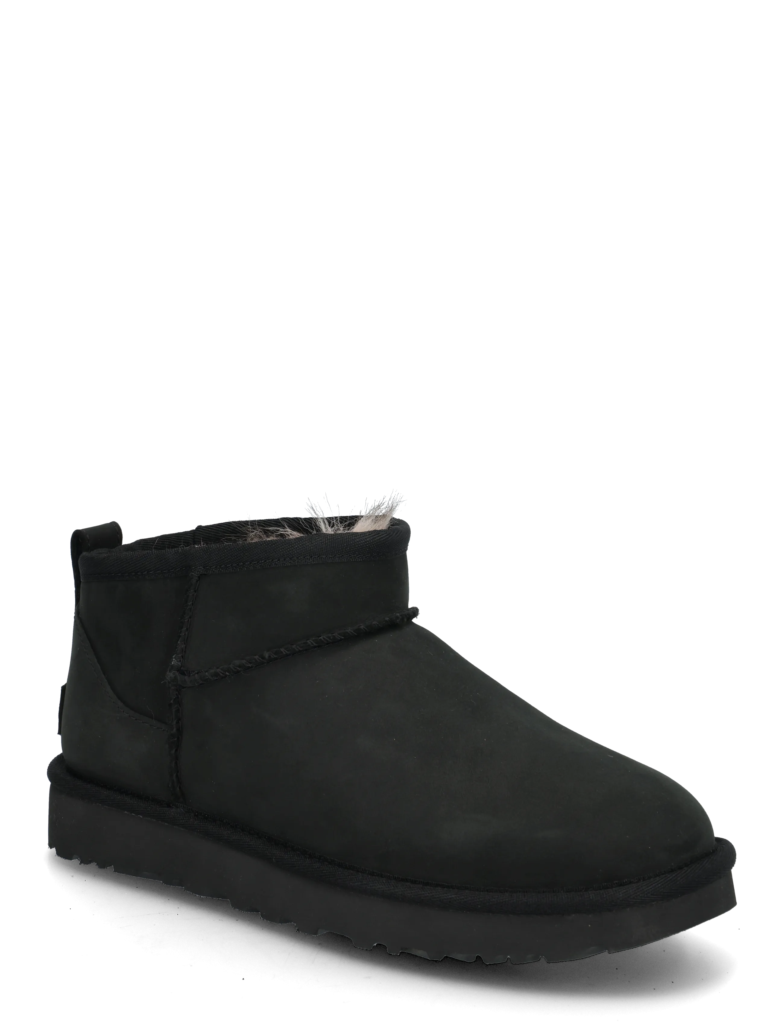 UGG W Classic Ultra Mini Nubuck - Schuhe - BLACK / black