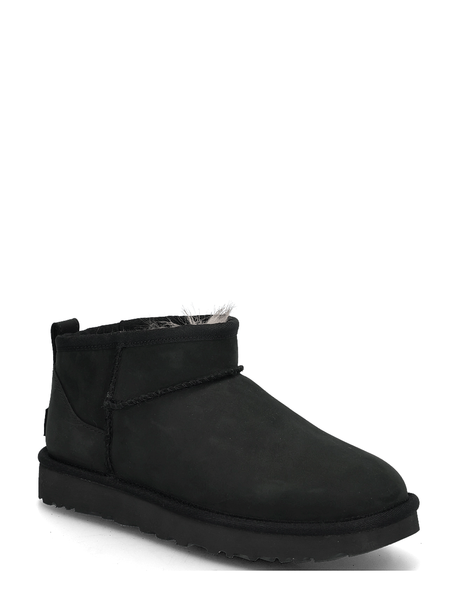 UGG - W Classic Ultra Mini Nubuck - bamsestøvler - black - 0