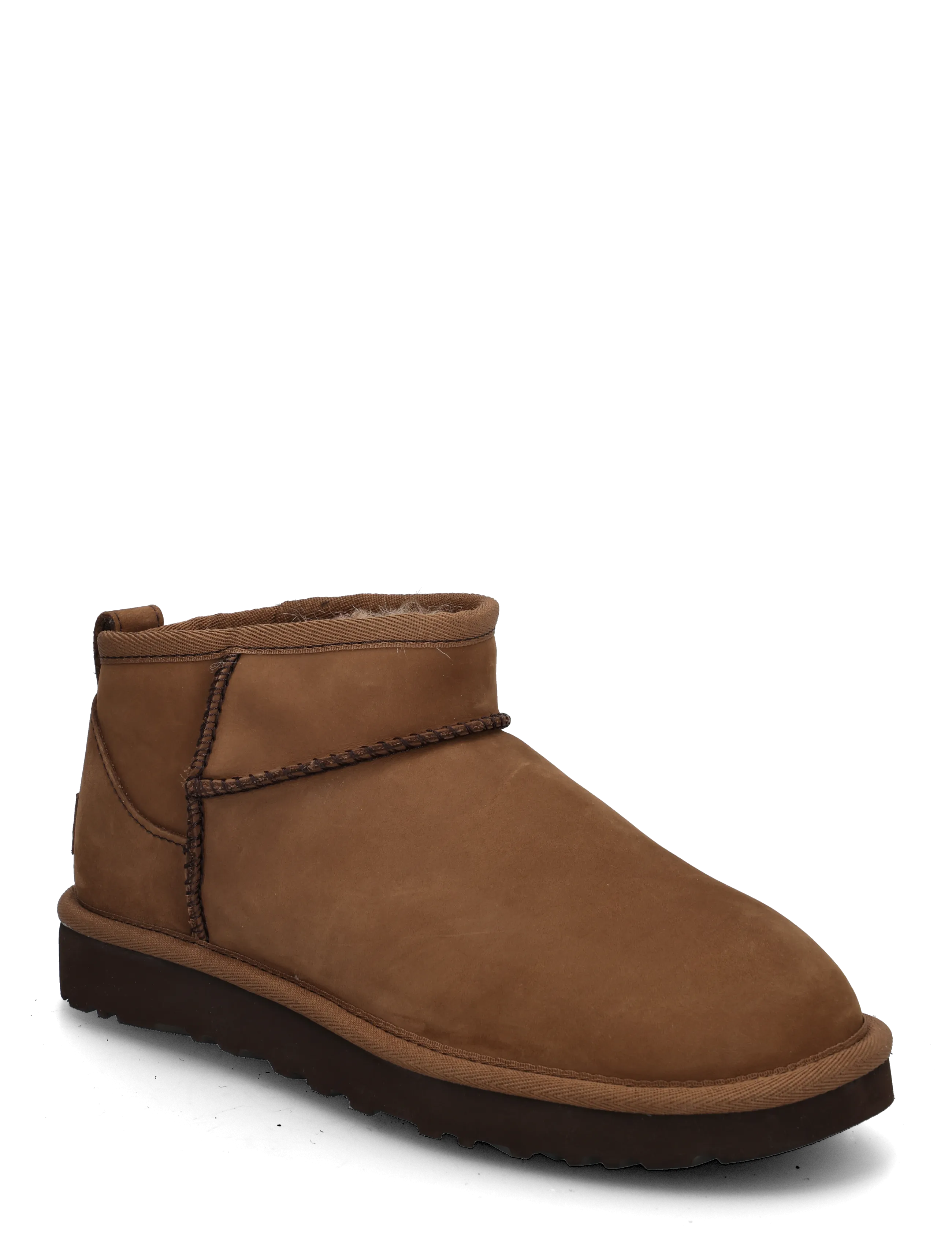 UGG W Classic Ultra Mini Nubuck - Skor - DARK CHESTNUT / brown