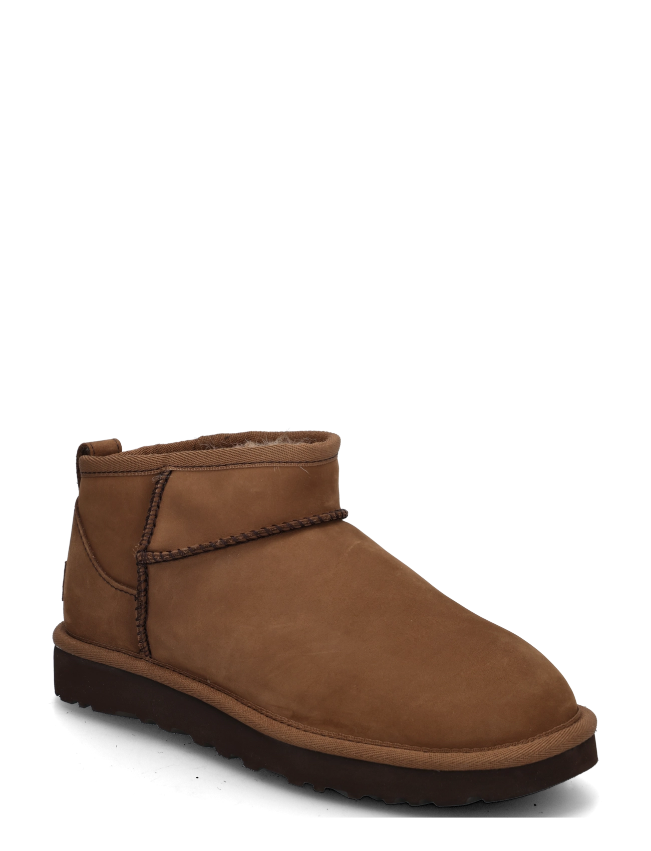 UGG W Classic Ultra Mini Nubuck - Stiefeletten - DARK CHESTNUT / brown