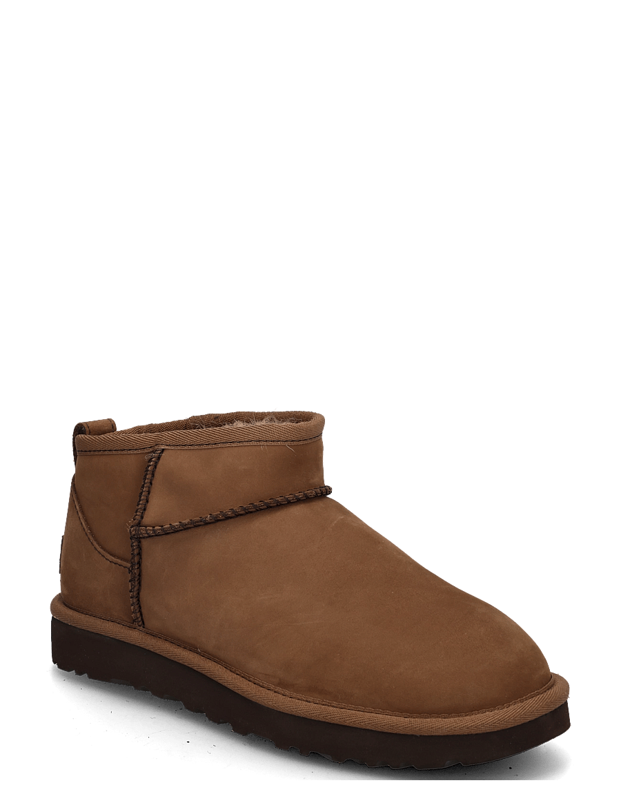 UGG - W Classic Ultra Mini Nubuck - madalad poolsaapad - dark chestnut - 0