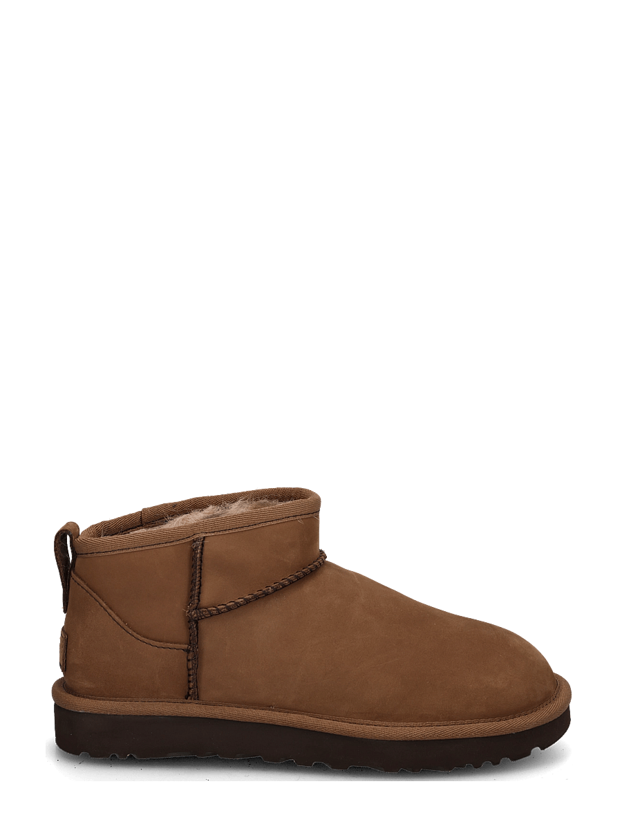UGG - W Classic Ultra Mini Nubuck - madalad poolsaapad - dark chestnut - 2