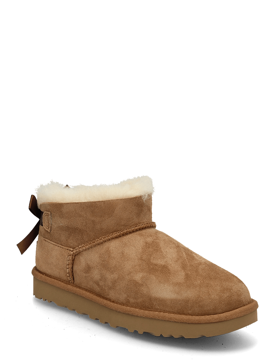 UGG - W Ultra Mini Bailey Bow - teddy boots - chestnut - 0