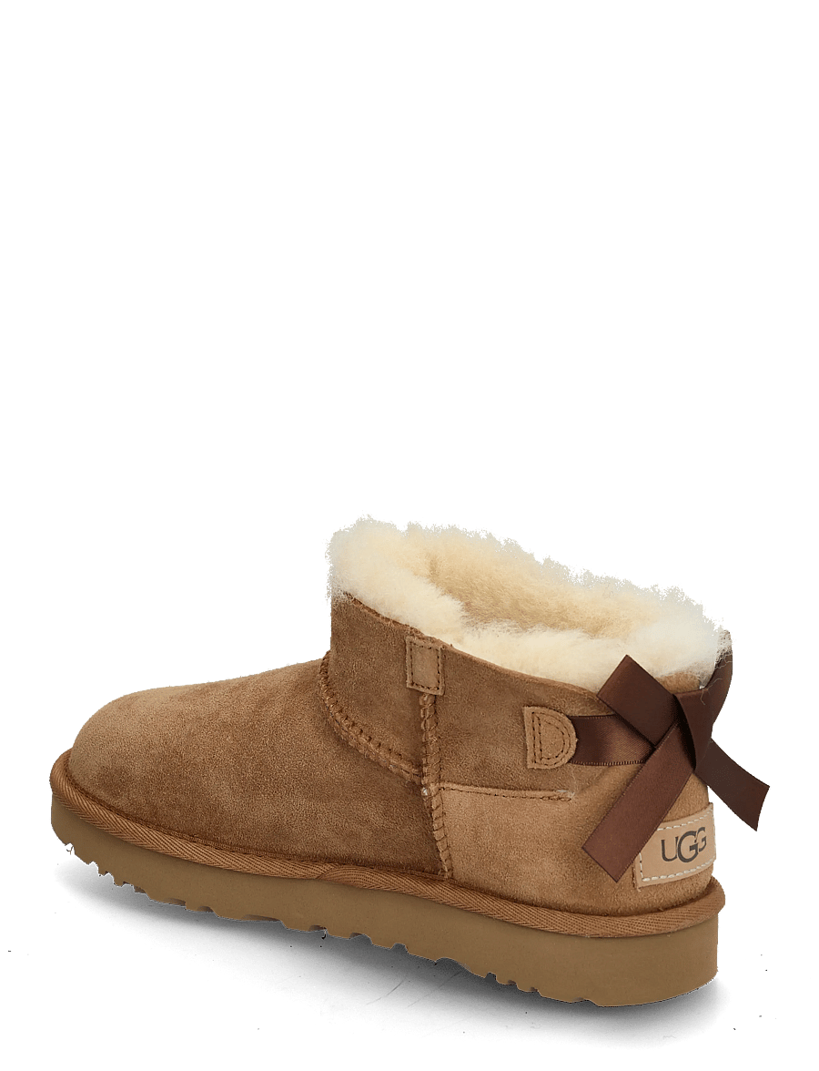 UGG - W Ultra Mini Bailey Bow - teddy boots - chestnut - 1