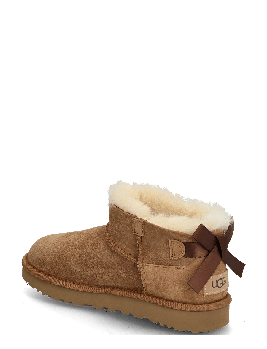 UGG - W Ultra Mini Bailey Bow - bamsestøvler - chestnut - 1