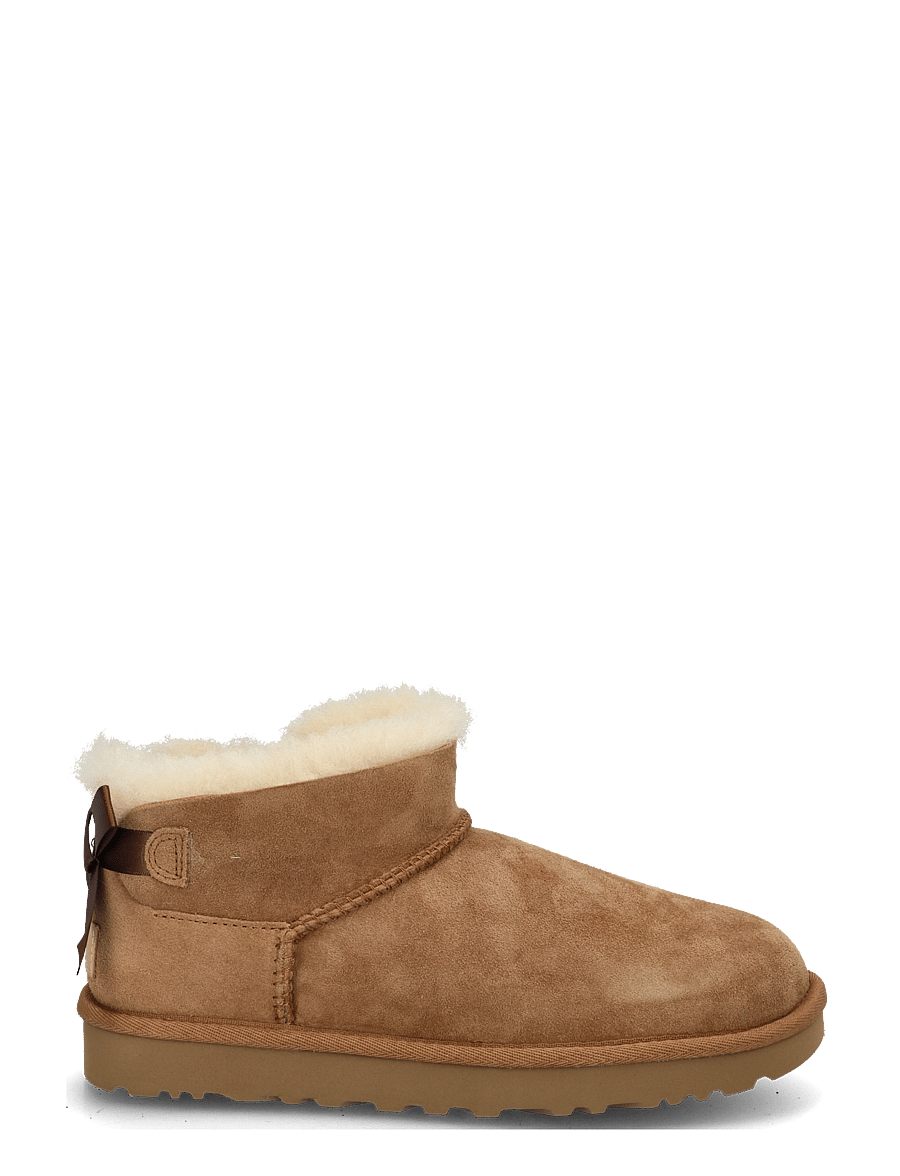 UGG - W Ultra Mini Bailey Bow - bamsestøvler - chestnut - 2