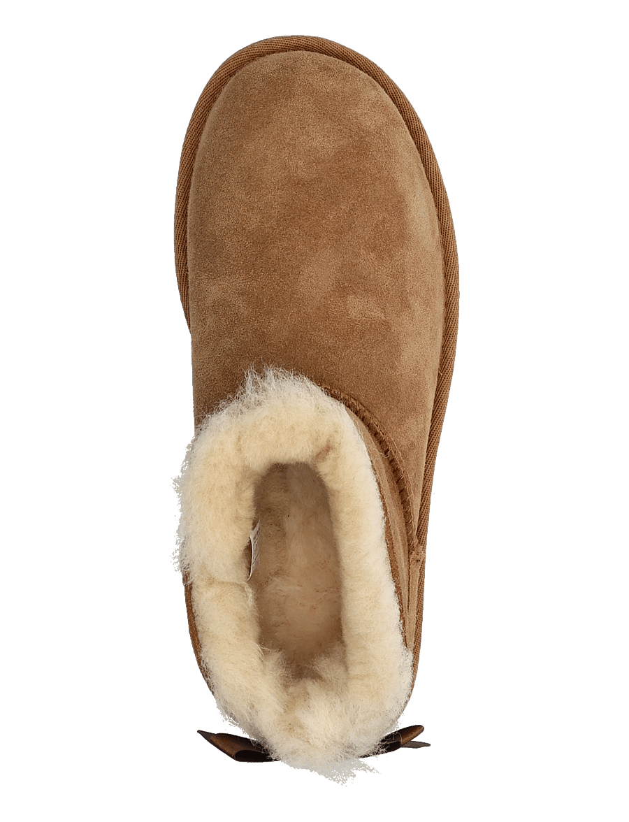 UGG - W Ultra Mini Bailey Bow - bamsestøvler - chestnut - 3