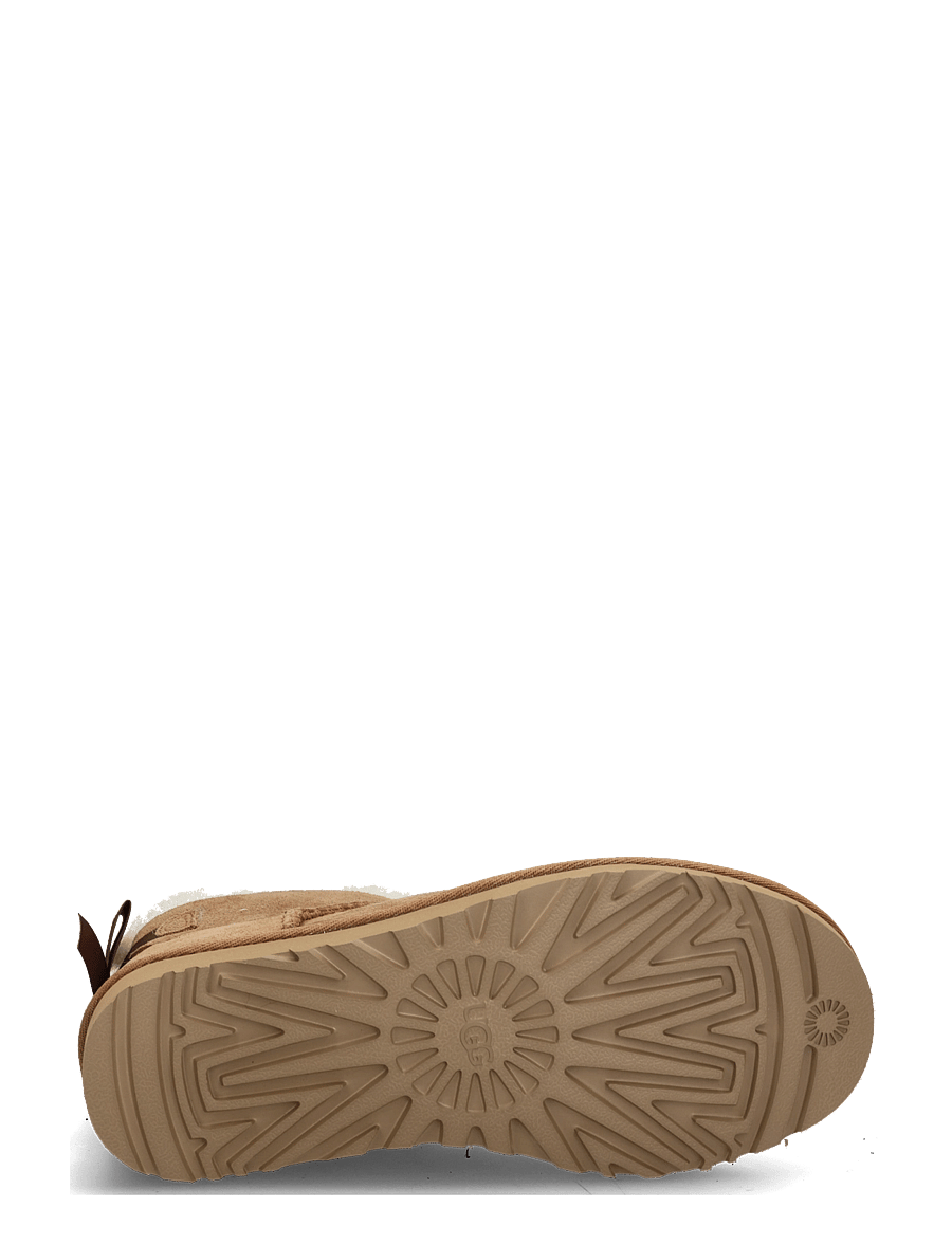 UGG - W Ultra Mini Bailey Bow - bamsestøvler - chestnut - 4
