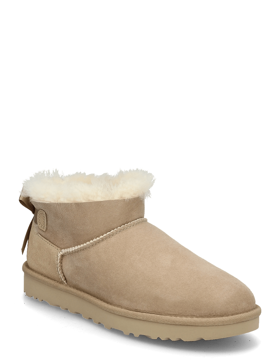 UGG - W Ultra Mini Bailey Bow - bamsestøvler - sand - 0