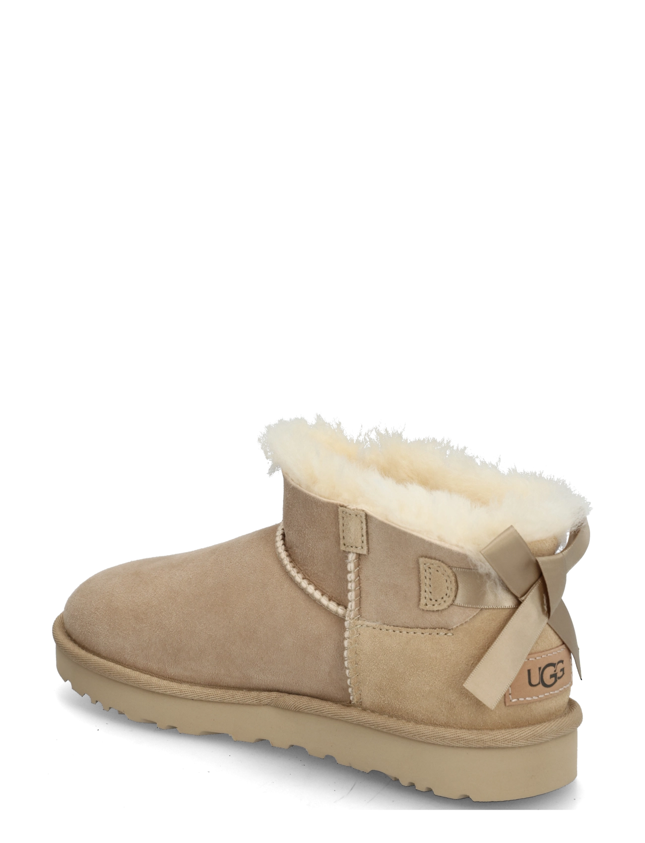 UGG - W Ultra Mini Bailey Bow - flache stiefeletten - sand - 1