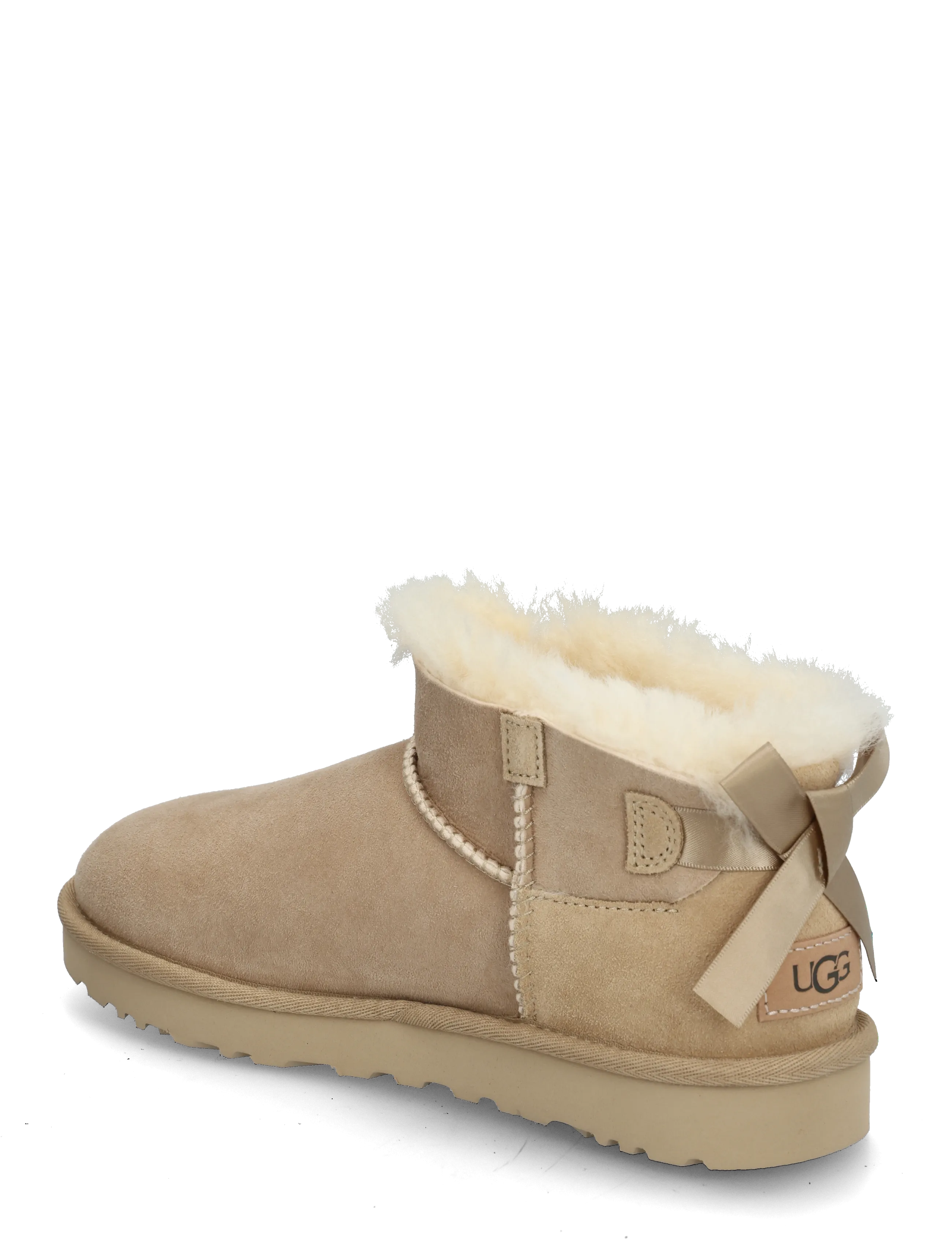 UGG - W Ultra Mini Bailey Bow - teddy boots - sand - 1