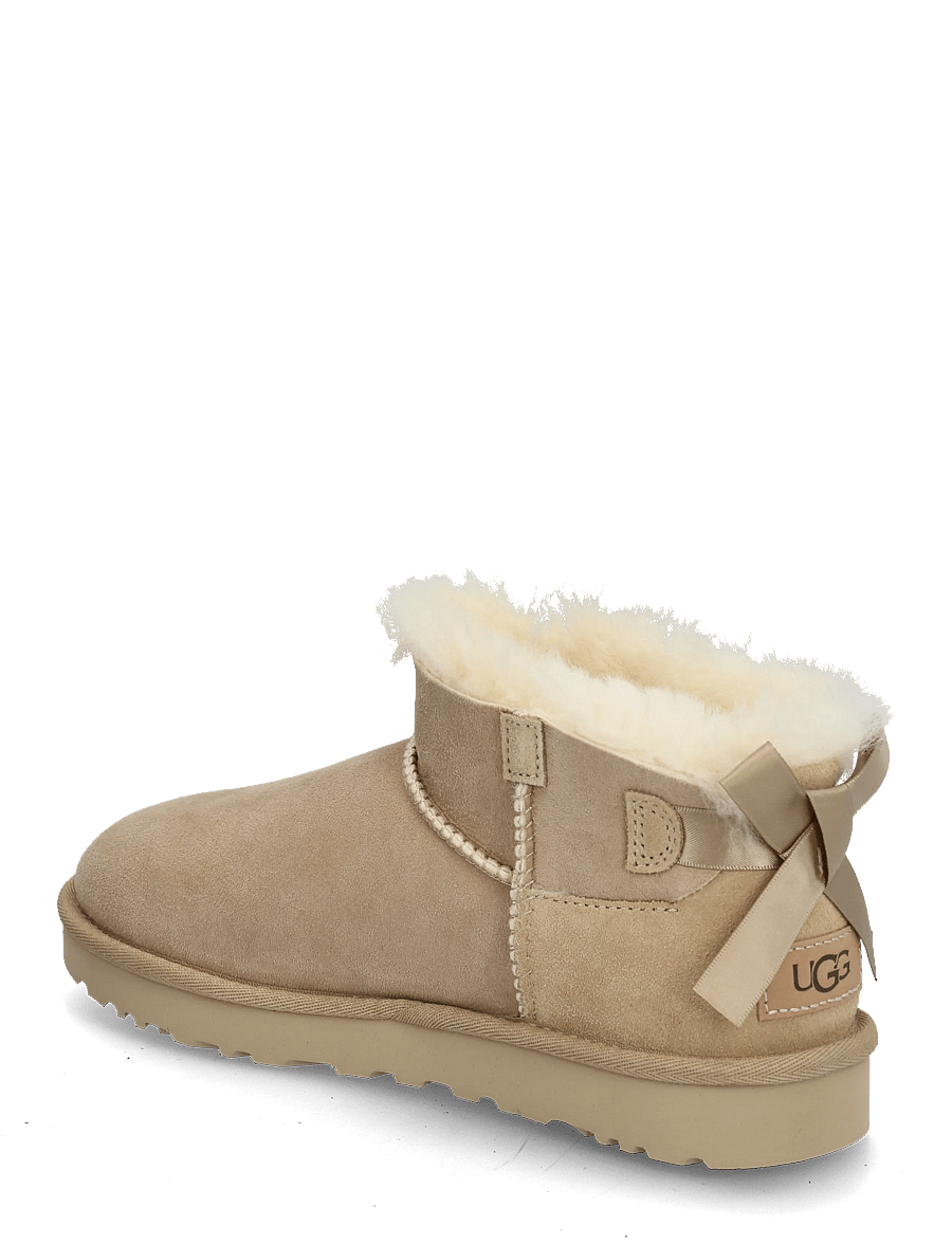 UGG - W Ultra Mini Bailey Bow - bamsestøvler - sand - 1