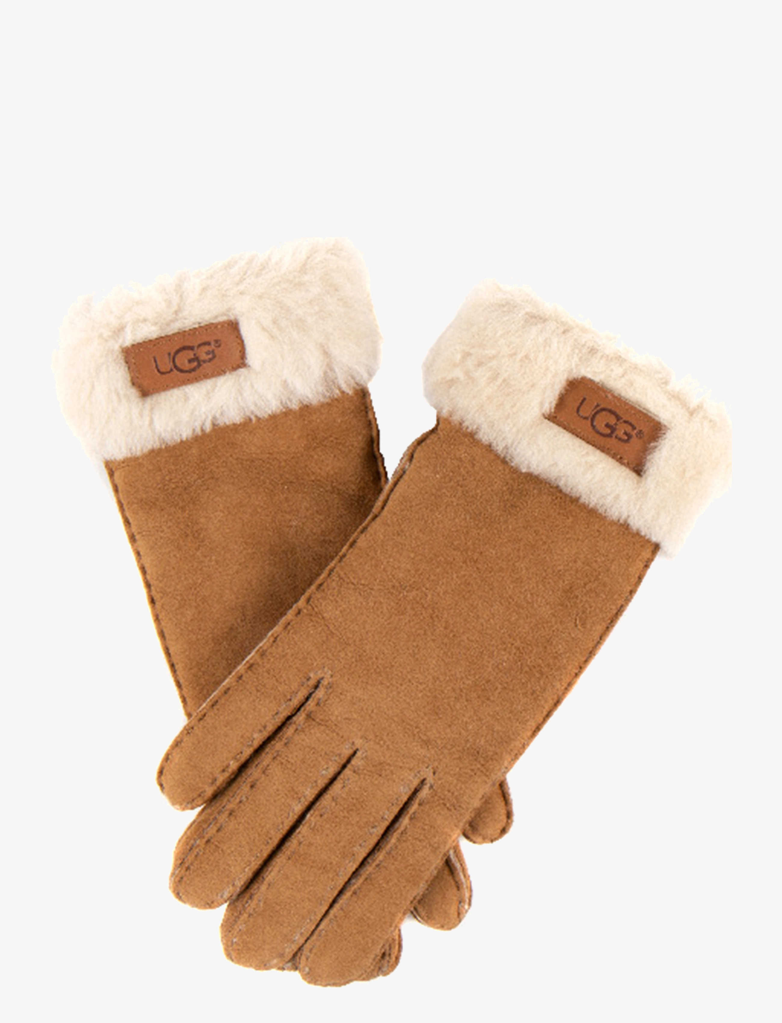 UGG - Turn Cuff Glove - lederhandschuhe - chestnut - 1