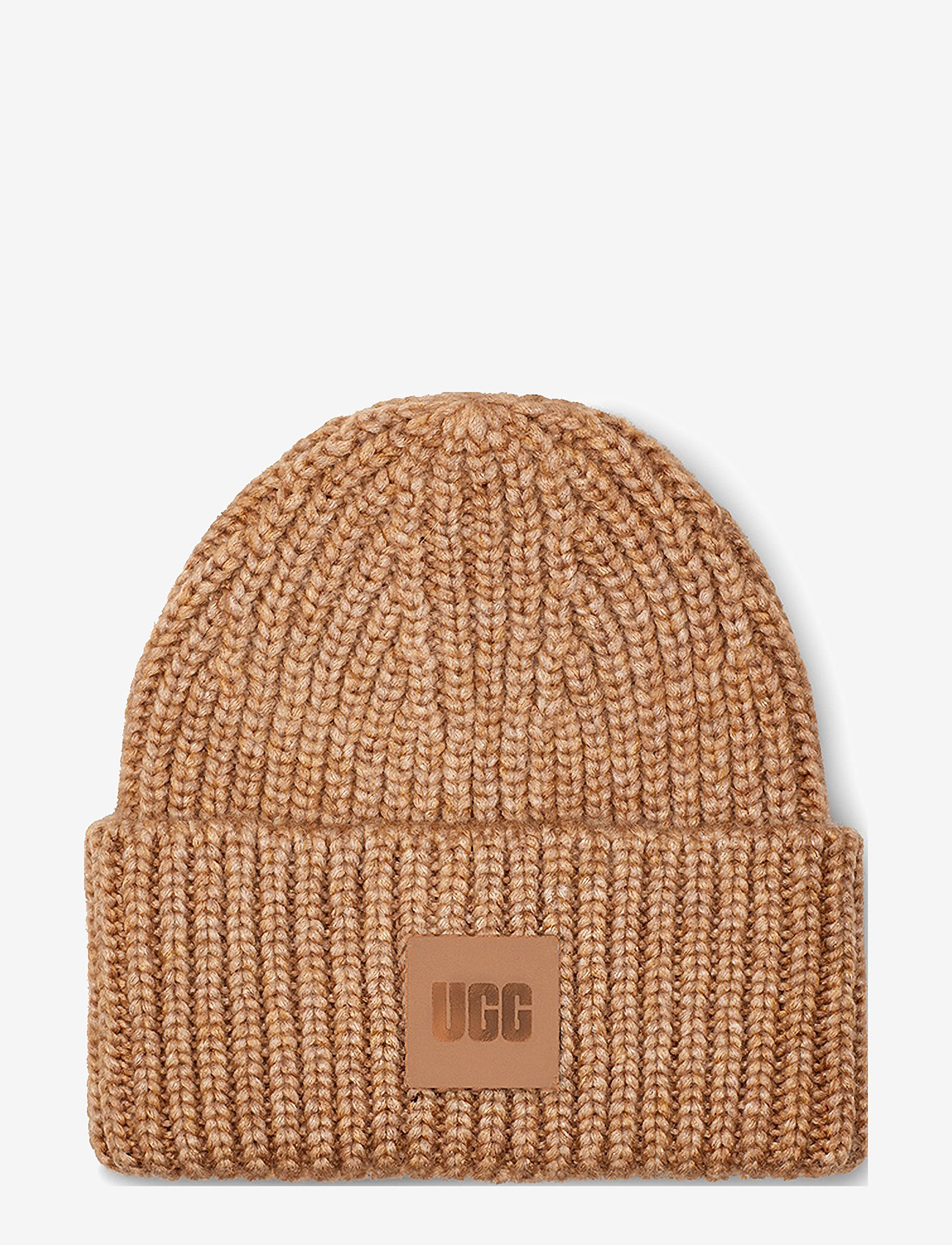UGG - W CHUNKY RIB BEANIE - camel - 0