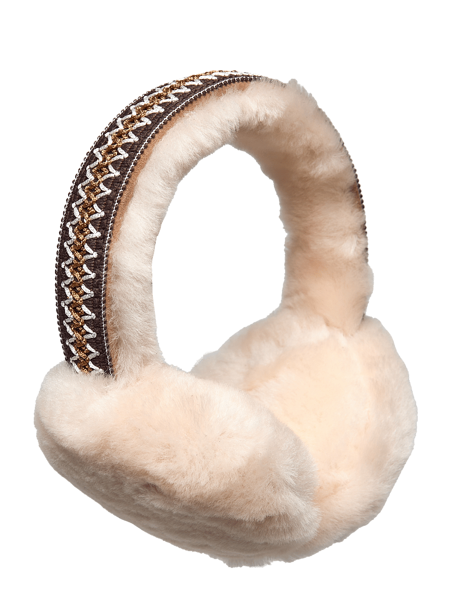 UGG - Tasman Sheepskin Earmuff - galvos raiščiai - chestnut - 0