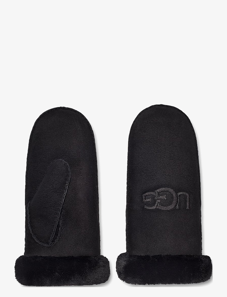 UGG - Sheepskin Embroider Mitten - fäustlinge - black - 1