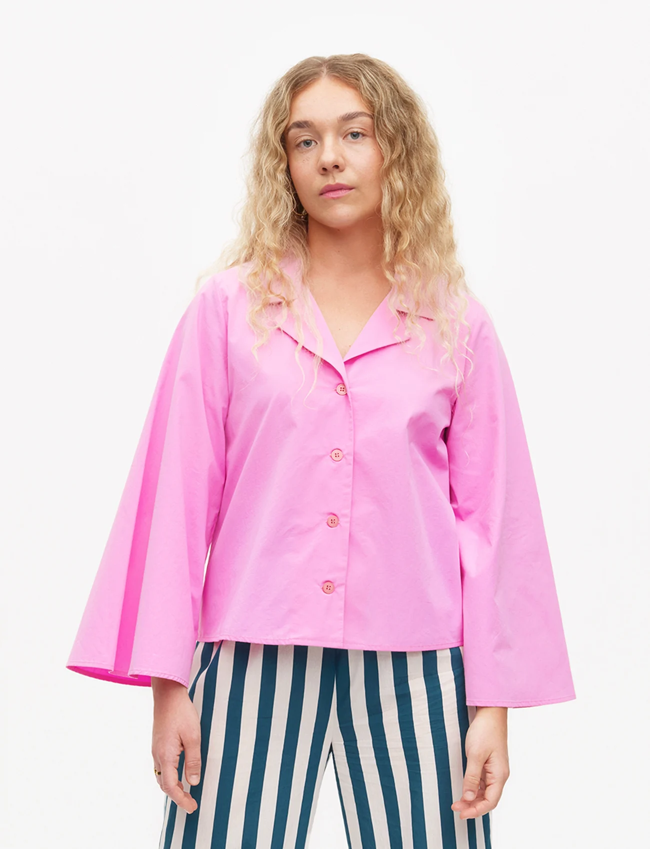 Uhana - Fine Shirt - langärmlige hemden - cold pink - 0