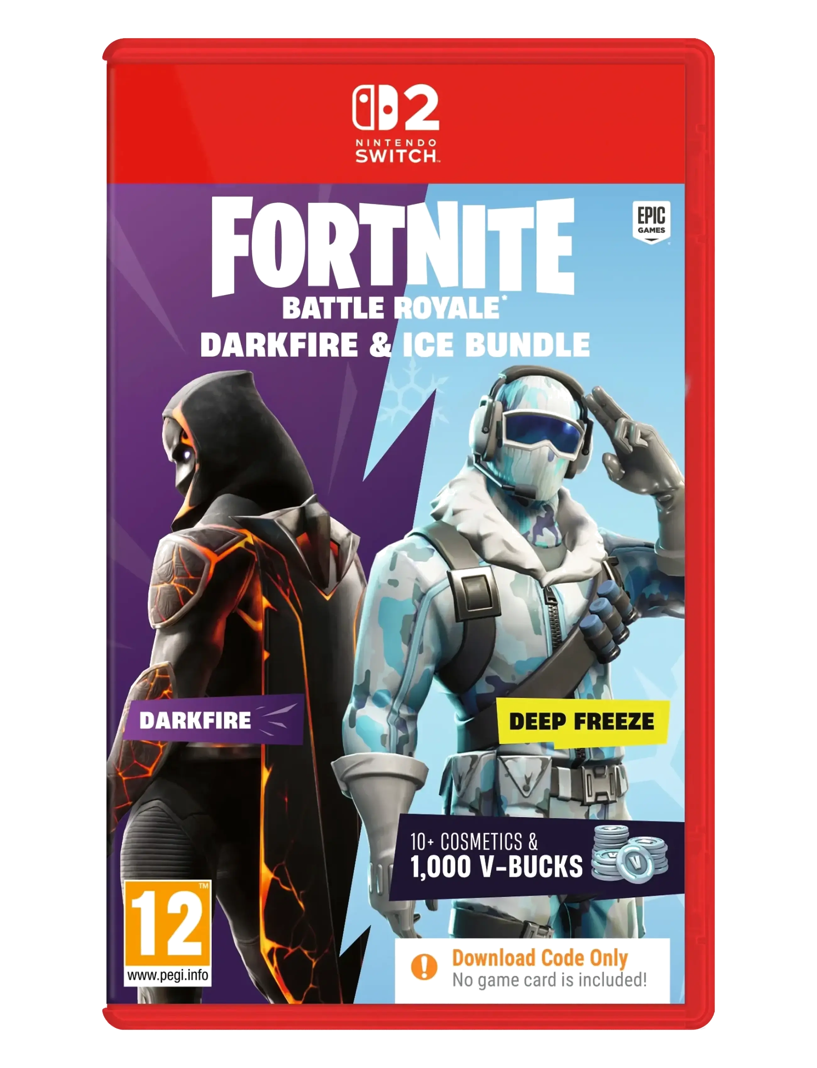 U&I Switch 2 Fornite Darkfire & Ice Bundle, One Size, Red, Gaming > Games, Børn