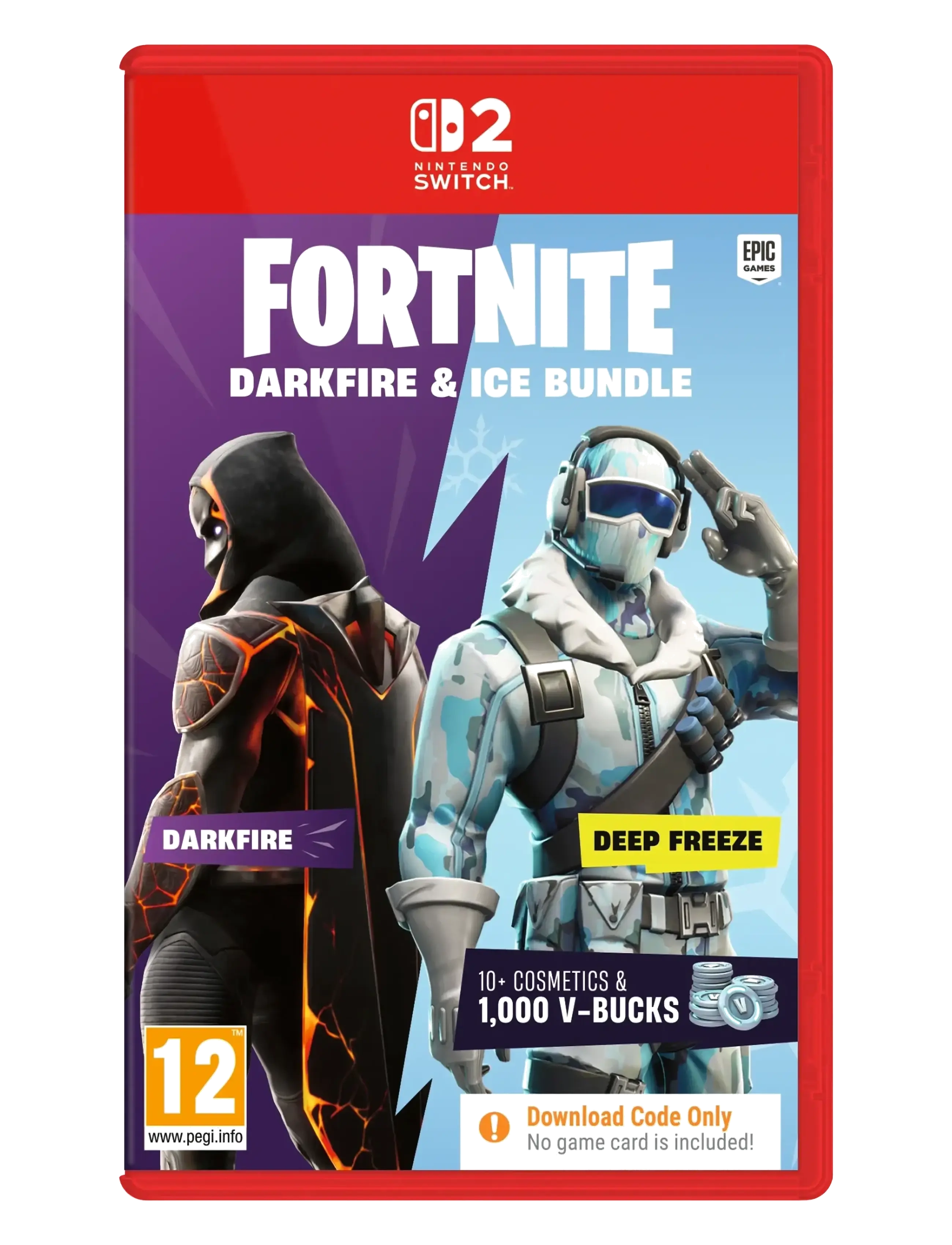U&I Switch 2  Fornite Darkfire & Ice Bundle - Nyheder - MULTI / red