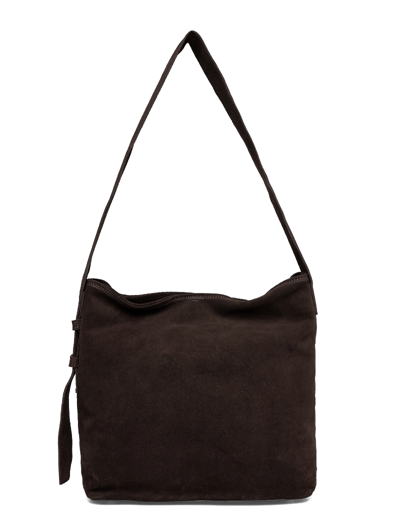 Ulrika - Suede bucket bag - besondere anlässe - brown - 1
