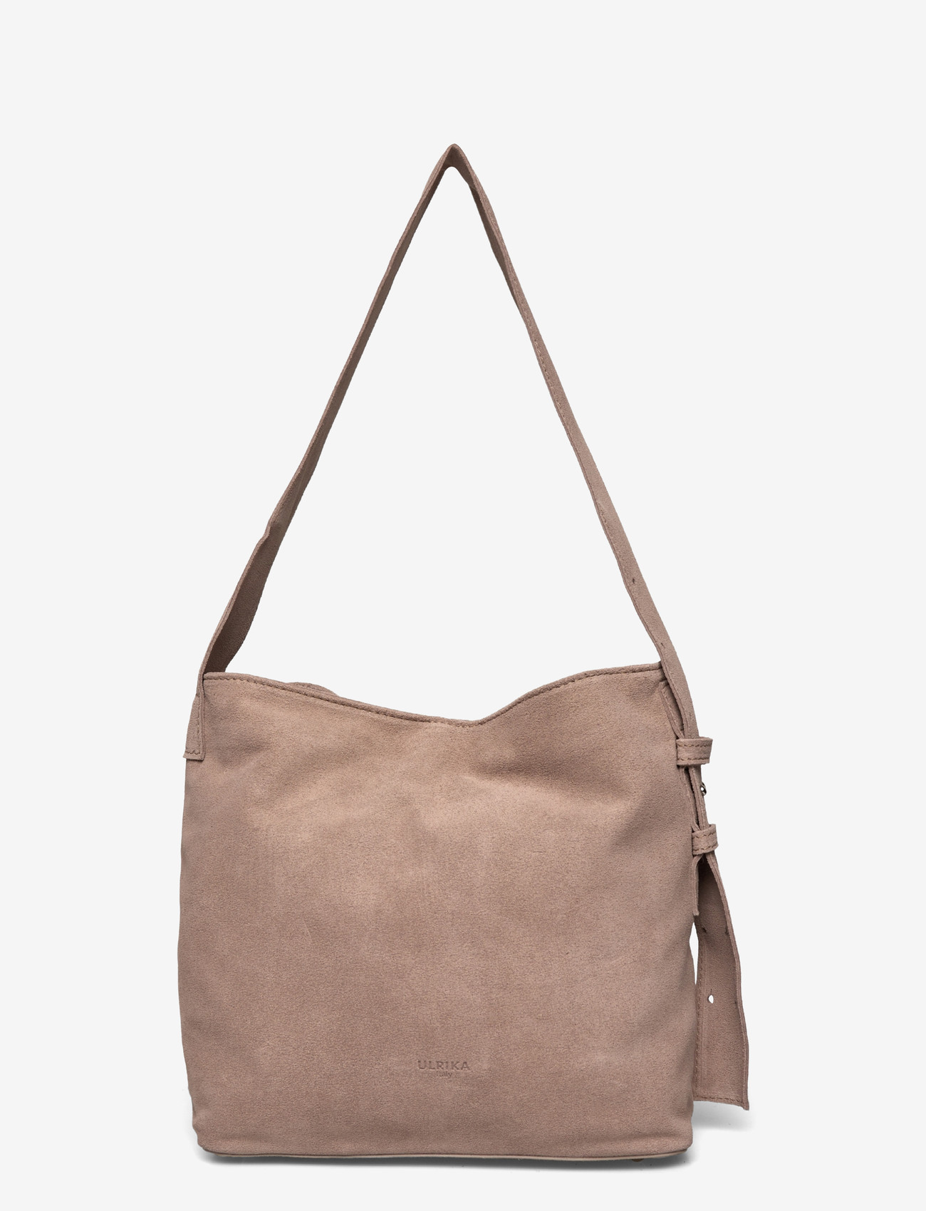 Ulrika - Suede bucket bag - party wear at outlet prices - taupe - 0
