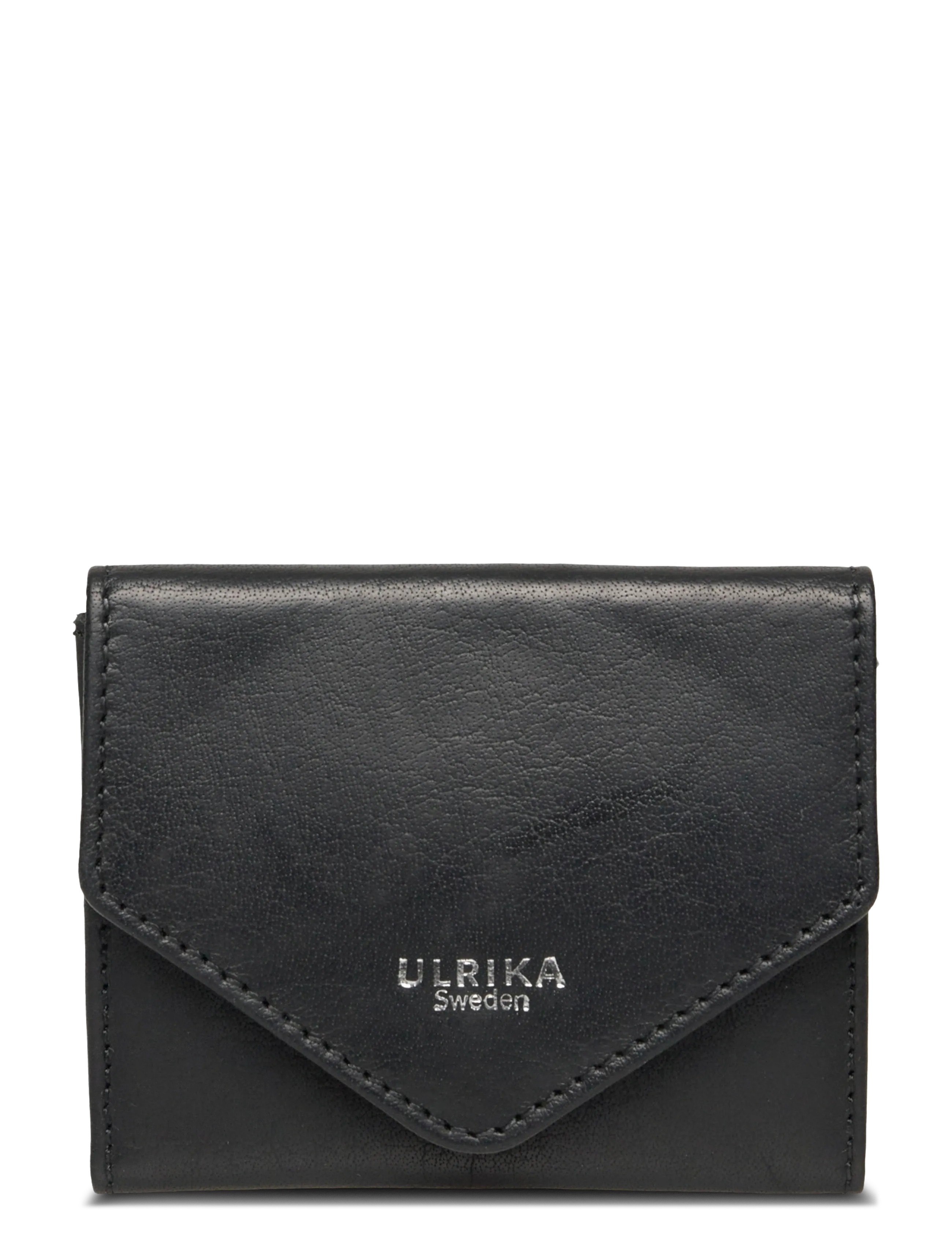 Ulrika Small RFID leather wallet - Punge - BLACK / black