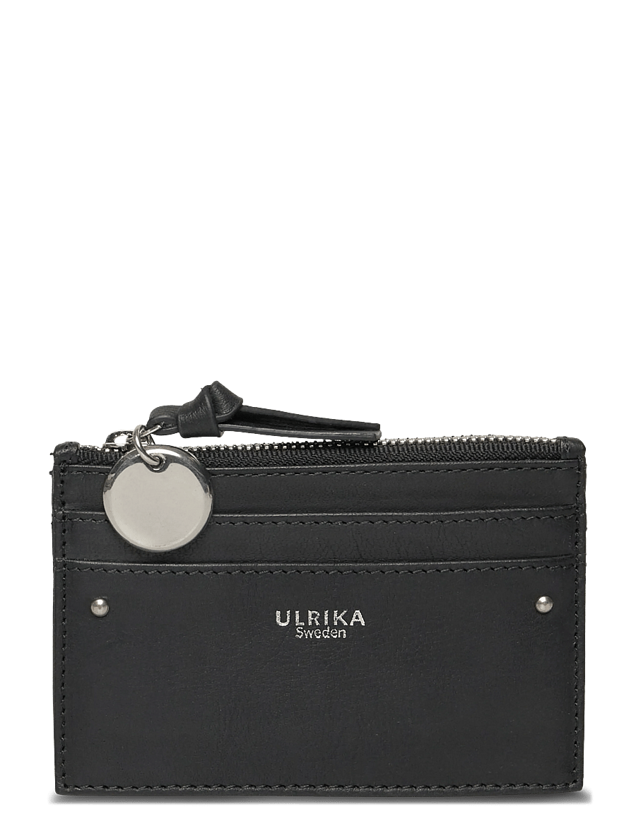 Ulrika - Zippered RFID cardholder - portemonnaies - black - 0
