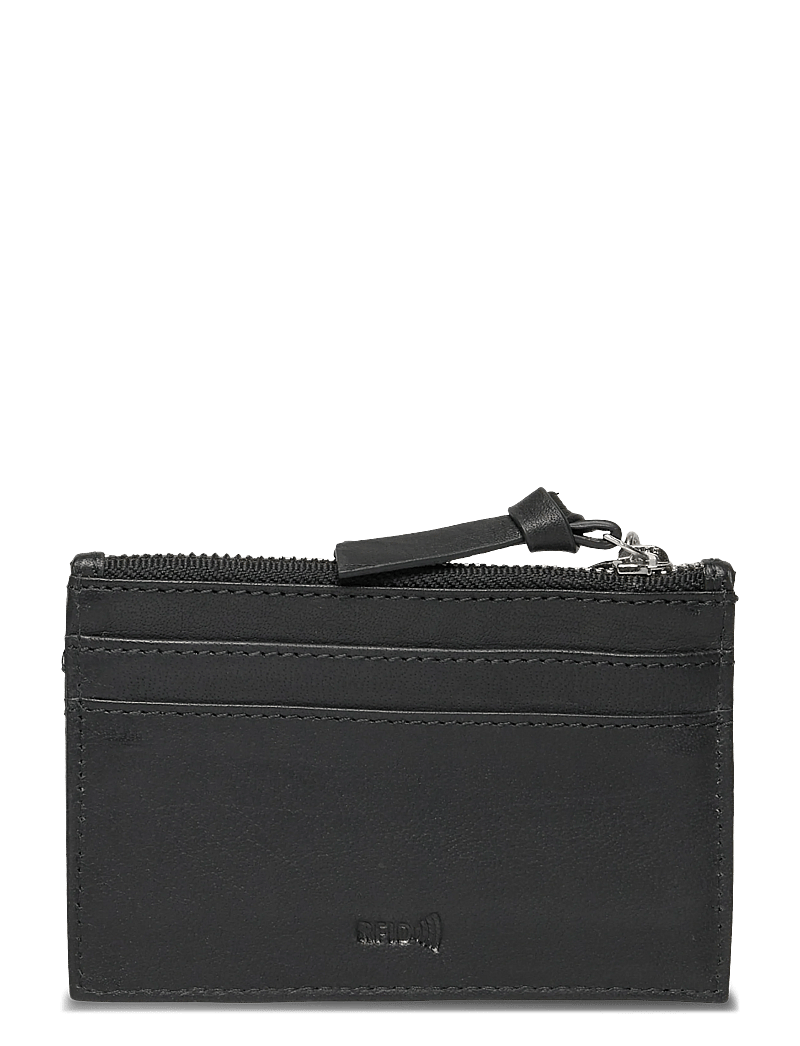 Ulrika - Zippered RFID cardholder - portfele - black - 1