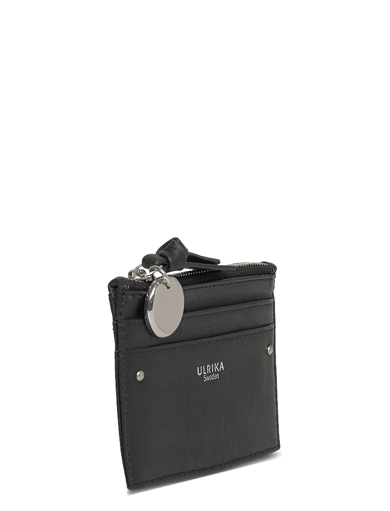 Ulrika - Zippered RFID cardholder - portfele - black - 2